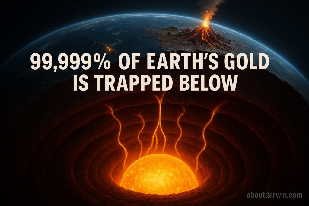Earth's Core Is Hiding 99.999% of All Gold — And Scientists Just Found It Leaking