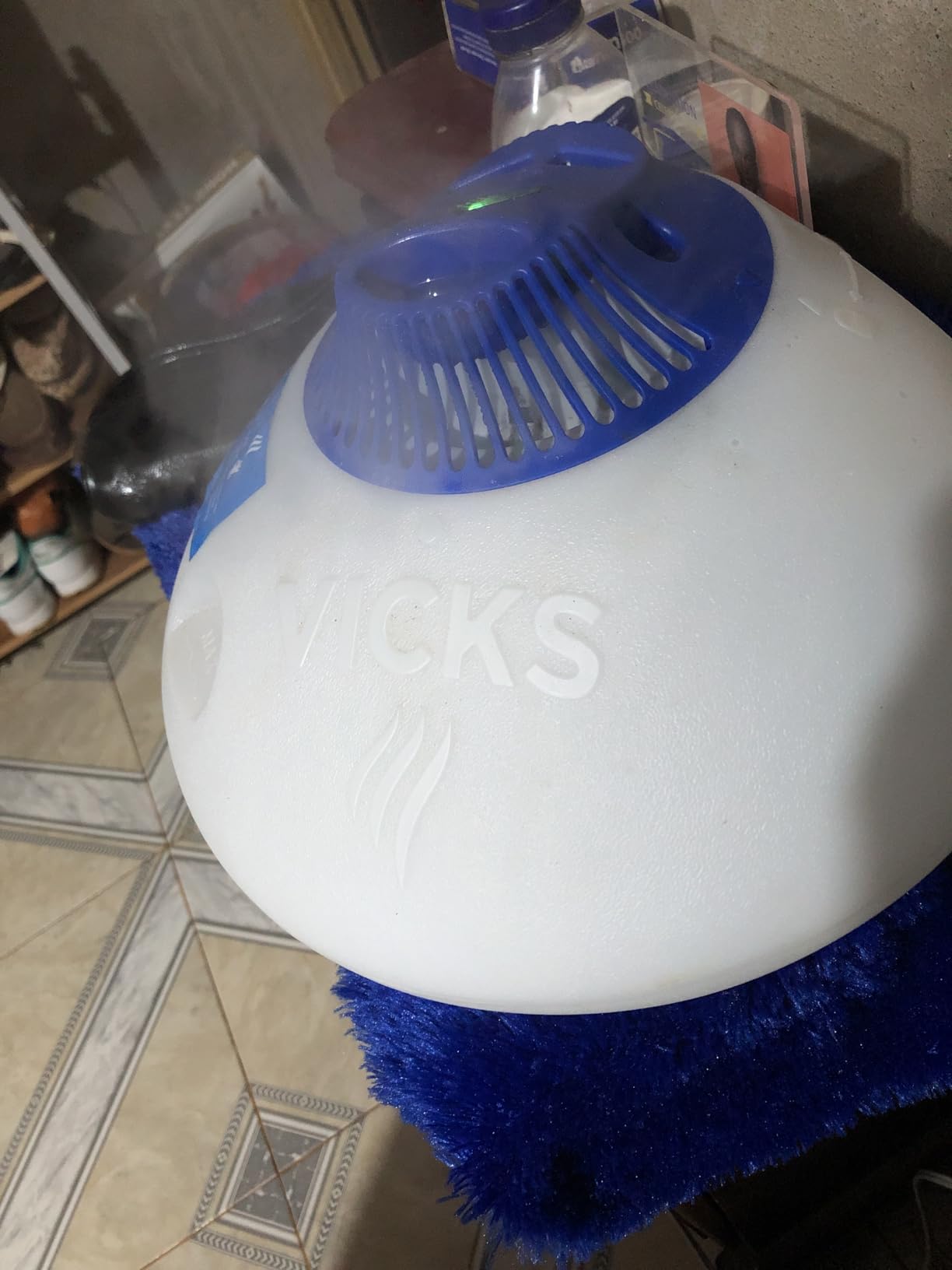 Vicks Warm Steam Vaporizer, Small to Medium Rooms, 1.5 Gallon Tank – Warm Mist Humidifier for Baby and Kids Rooms with Night Light, Works with Vicks VapoPads and VapoSteam - Customer Photo 3