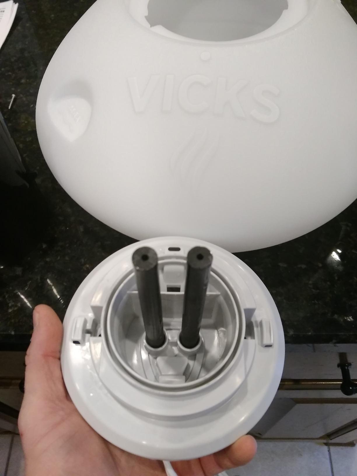 Vicks Warm Steam Vaporizer, Small to Medium Rooms, 1.5 Gallon Tank – Warm Mist Humidifier for Baby and Kids Rooms with Night Light, Works with Vicks VapoPads and VapoSteam - Customer Photo 4