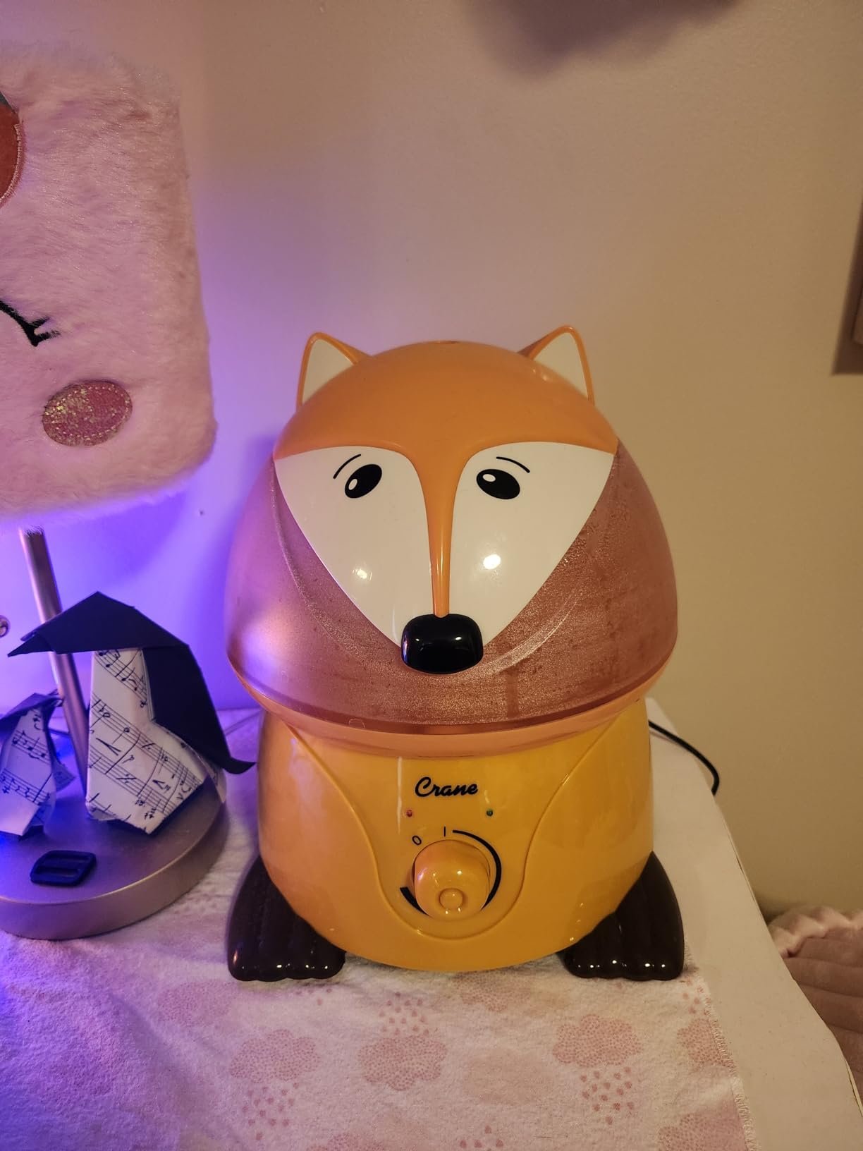 Crane Cute Animal Humidifier for Kids Bedroom and Nursery, Ultrasonic Cool Mist, 1 Gallon, Auto Shut Off, Cool Mist Humidifier Customer Review Crane Cute Animal Humidifier for Kids Bedroom and Nursery, Ultrasonic Cool Mist, 1 Gallon, Auto Shut Off, Cool Mist Humidifier - Customer Photo 1