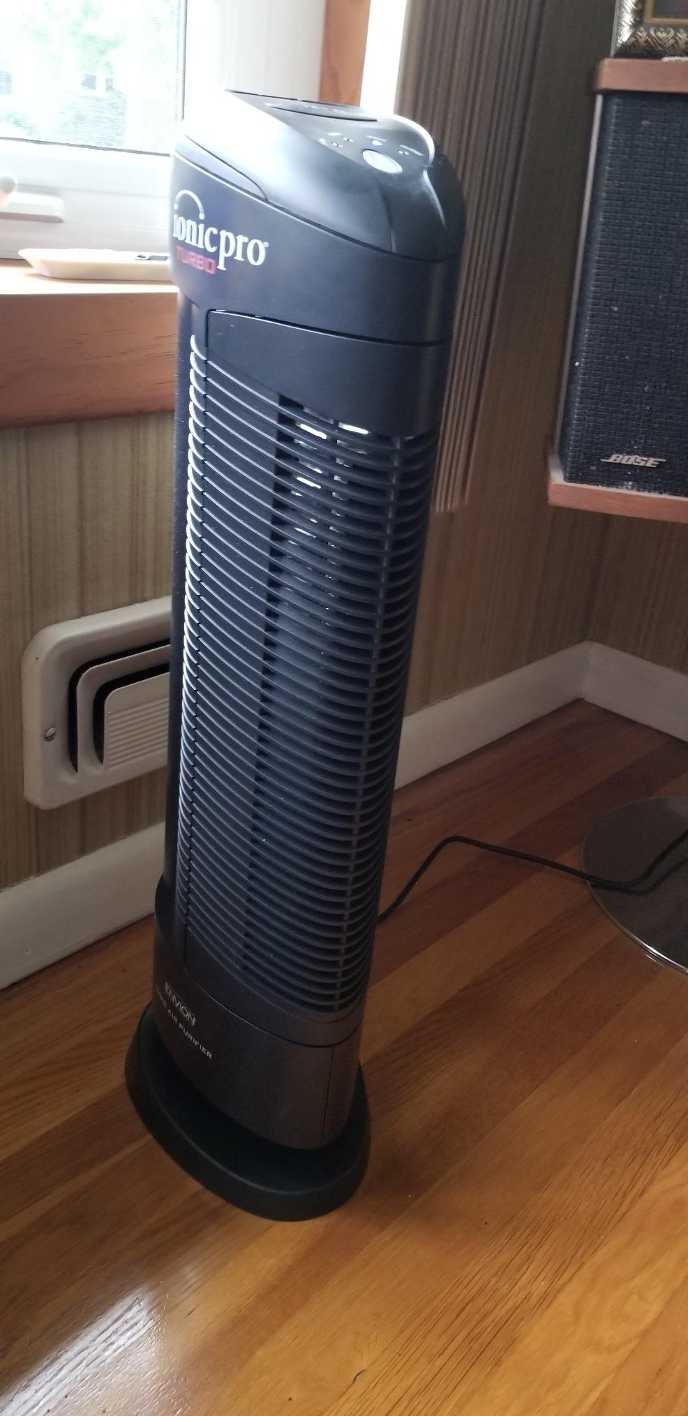 Ionic Pro Turbo (TA550) Ionic Air Purifier Tower for Home, Quiet Ionic Filterless Design, Covers Up to 500 Sq. Ft., Removes Odors, Smoke, Dust, and Allergens – Black Customer Review Ionic Pro Turbo (TA550) Ionic Air Purifier Tower for Home, Quiet Ionic Filterless Design, Covers Up to 500 Sq. Ft., Removes Odors, Smoke, Dust, and Allergens – Black - Customer Photo 1