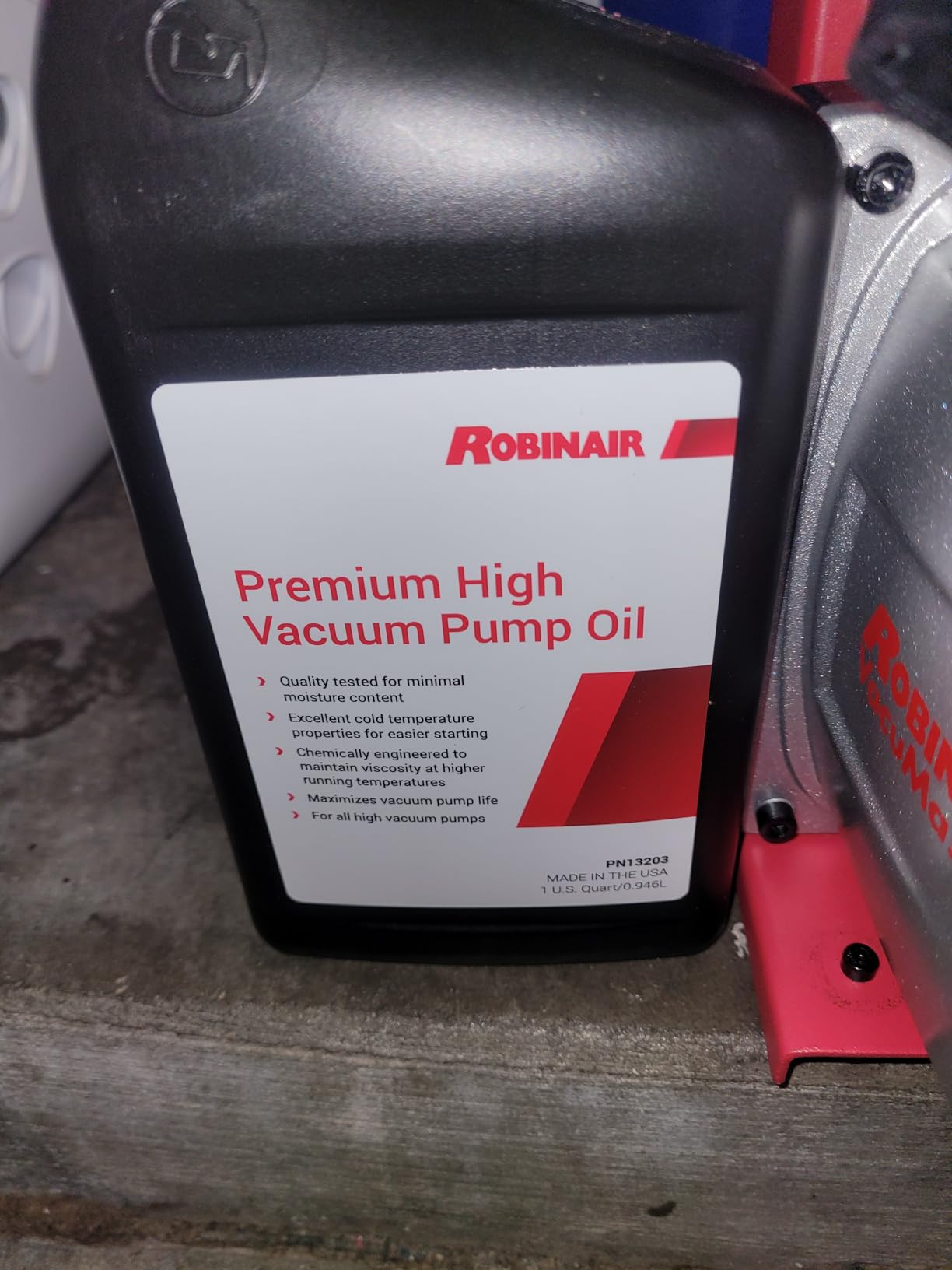 Robinair (15500) VacuMaster Economy Vacuum Pump - 2-Stage, 5 CFM , Red Customer Review Robinair (15500) VacuMaster Economy Vacuum Pump - 2-Stage, 5 CFM , Red - Customer Photo 1