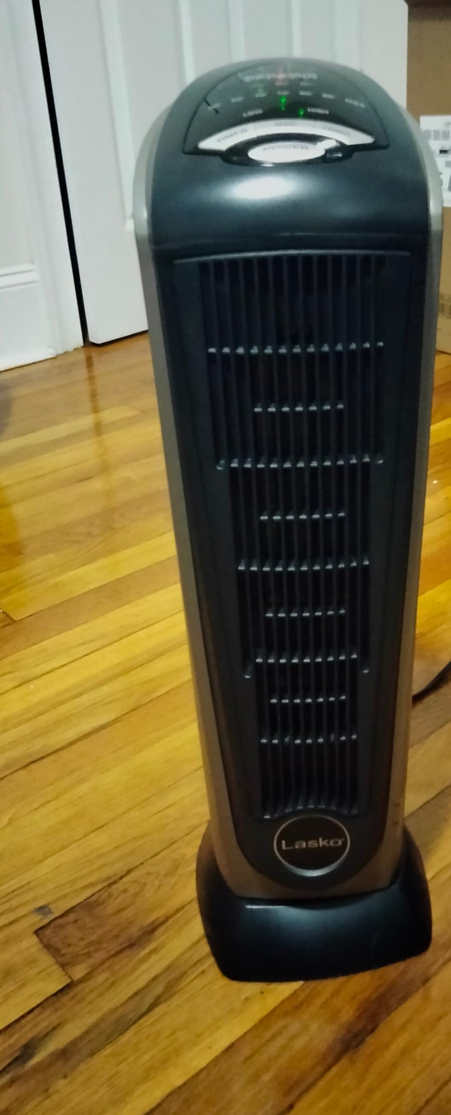 Lasko Oscillating Digital Ceramic Tower Heater for Home with Adjustable Thermostat, Timer and Remote Control, 23 Inches, 1500W, Silver, 755320 Customer Review Lasko Oscillating Digital Ceramic Tower Heater for Home with Adjustable Thermostat, Timer and Remote Control, 23 Inches, 1500W, Silver, 755320 - Customer Photo 3