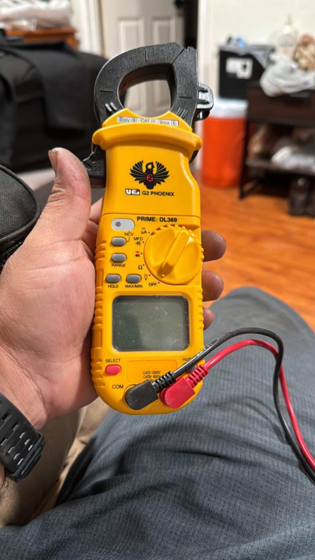 UEi DL369 Digital Clamp Meter HVAC Auto-Ranging 4000 Counts Volt Meter AC Amp Meter Measures AC Current AC/DC Voltage & Microamps Capacitance Resistance Diodes NCV Continuity Tester Live Wire Test Customer Review UEi DL369 Digital Clamp Meter HVAC Auto-Ranging 4000 Counts Volt Meter AC Amp Meter Measures AC Current AC/DC Voltage & Microamps Capacitance Resistance Diodes NCV Continuity Tester Live Wire Test - Customer Photo 2