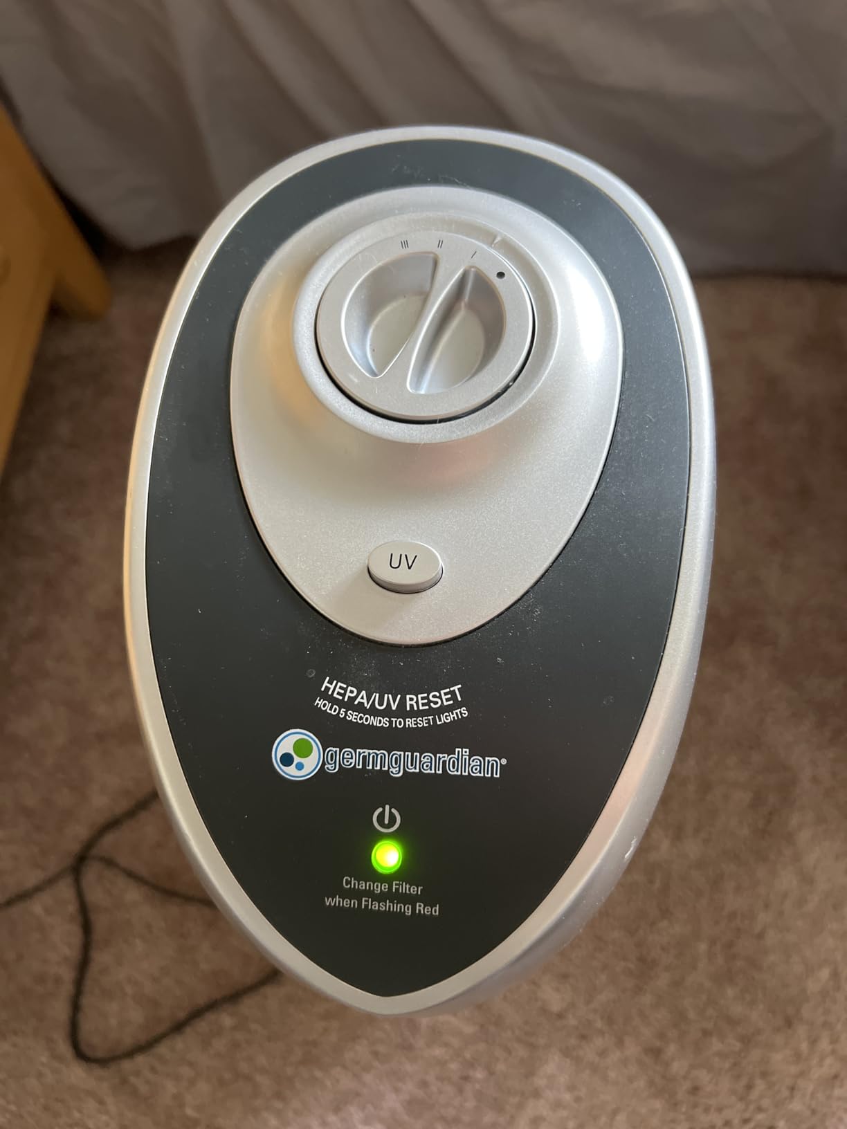 GermGuardian 4-In-1 HEPA Air Purifier for Home, Large Rooms Up To 743 Sq. Ft. with HEPA Air Filter, UV-C Light & Odor Reduction, AC4825E, 22 GermGuardian 4-In-1 HEPA Air Purifier for Home, Large Rooms Up To 743 Sq. Ft. with HEPA Air Filter, UV-C Light & Odor Reduction, AC4825E, 22