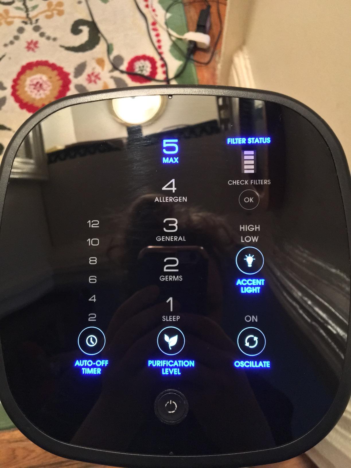 Honeywell Air Genius 5 Air Purifier for Large Rooms up to 1200 Ft², Permanent Washable Filters, Reduces Dust, Pollen, Pet Dander, Odors, Smoke, Black, HFD320 - Customer Photo 3