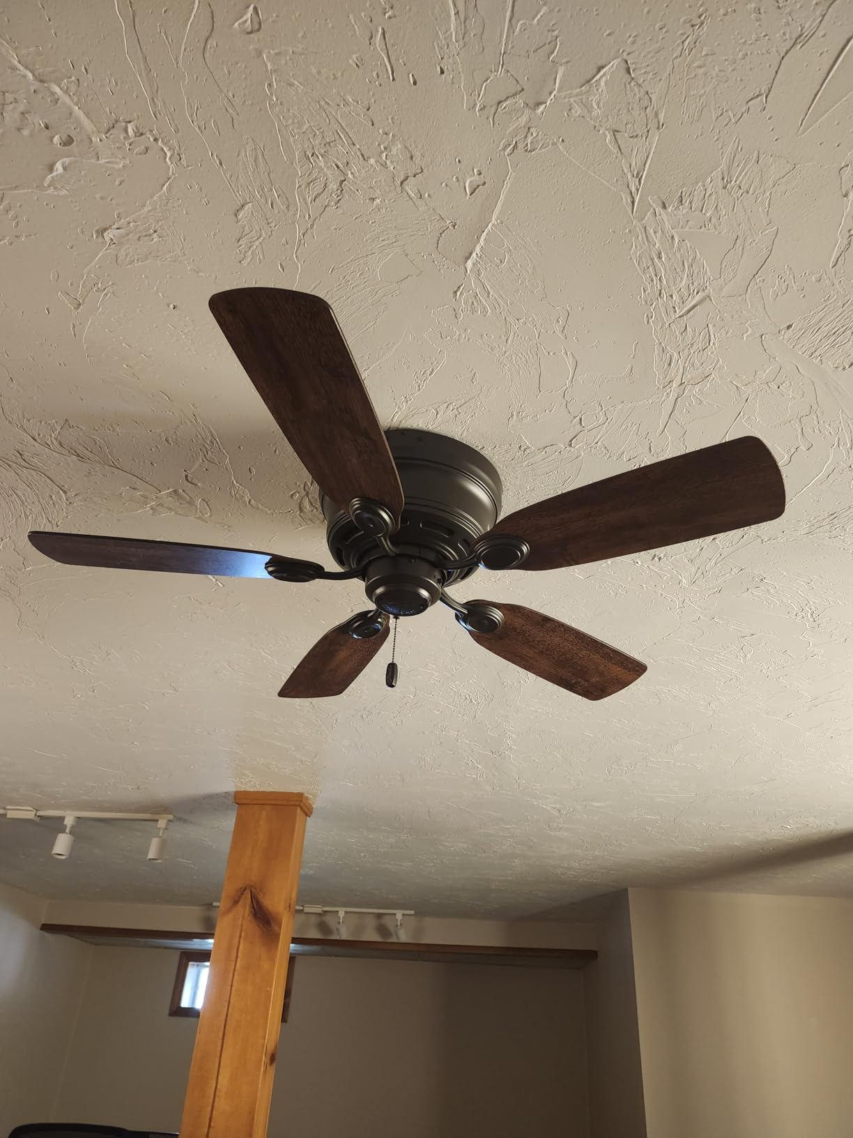 Hunter 42 inch Indoor Ceiling Fan No Light - Bronze Ceiling Fan without Light, Low Profile Mount, 5 Blades, For Bedroom, Living Room, or Kitchen, Pull Chain - Low Profile IV 51061, New Bronze Customer Review Hunter 42 inch Indoor Ceiling Fan No Light - Bronze Ceiling Fan without Light, Low Profile Mount, 5 Blades, For Bedroom, Living Room, or Kitchen, Pull Chain - Low Profile IV 51061, New Bronze - Customer Photo 1