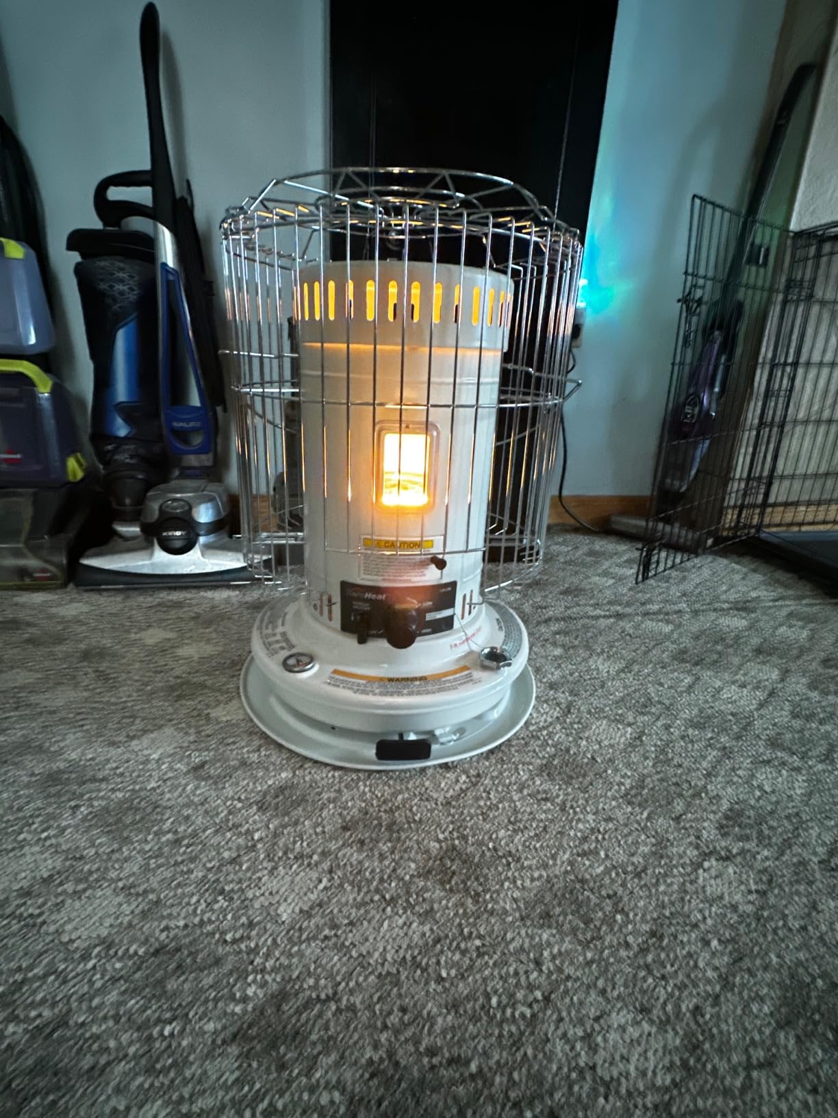 Sengoku Indoor & Outdoor Kerosene Heater, 23,500 BTU, Portable Use, White - Cordless Space Heater for Home, Garage, Basement, and Camping - Customer Photo 1