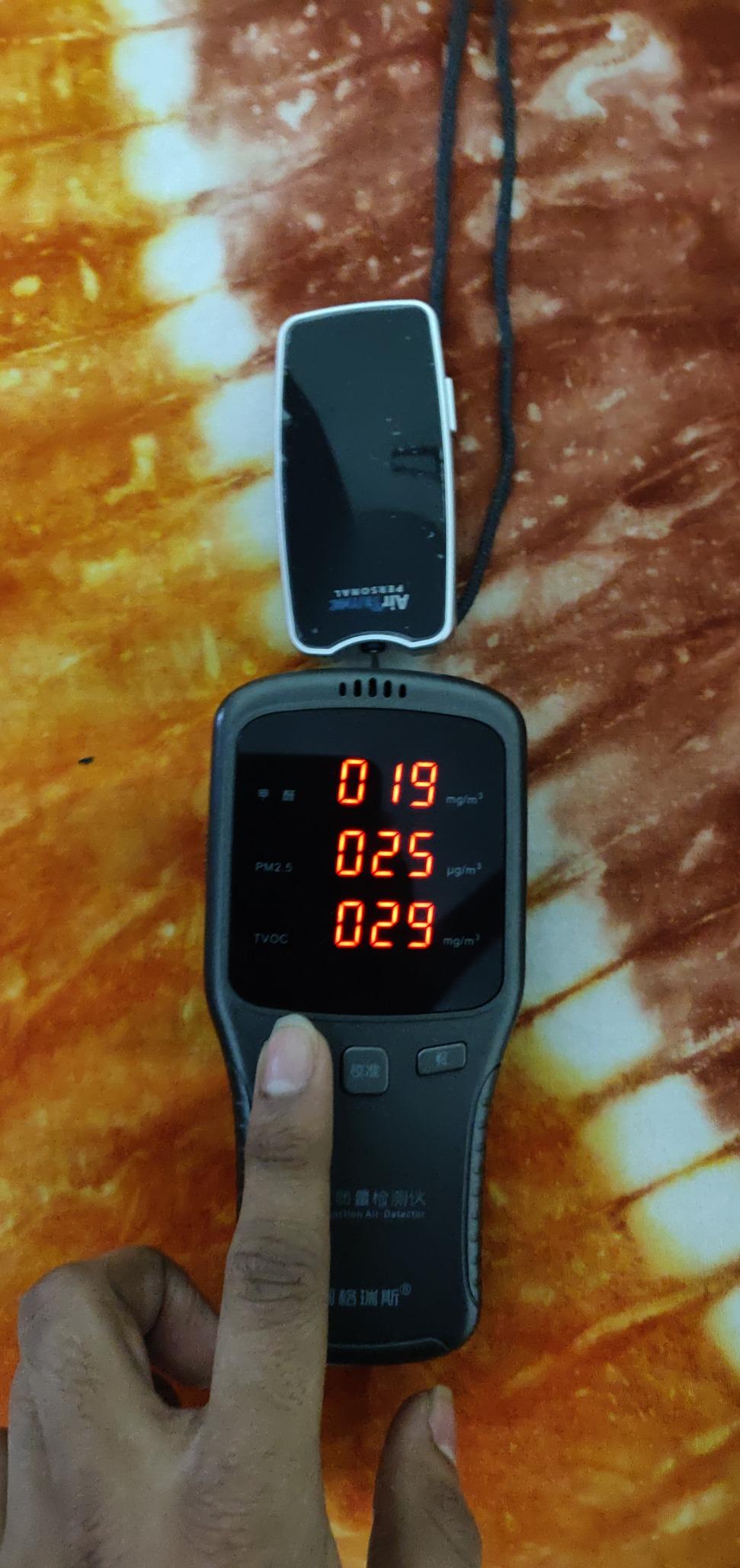 AirTamer A310 Rechargeable Personal Air Purifier, Proven Performance, Virus and Pollutant Tested*, Black with Metal Travel Case Customer Review AirTamer A310 Rechargeable Personal Air Purifier, Proven Performance, Virus and Pollutant Tested*, Black with Metal Travel Case - Customer Photo 1