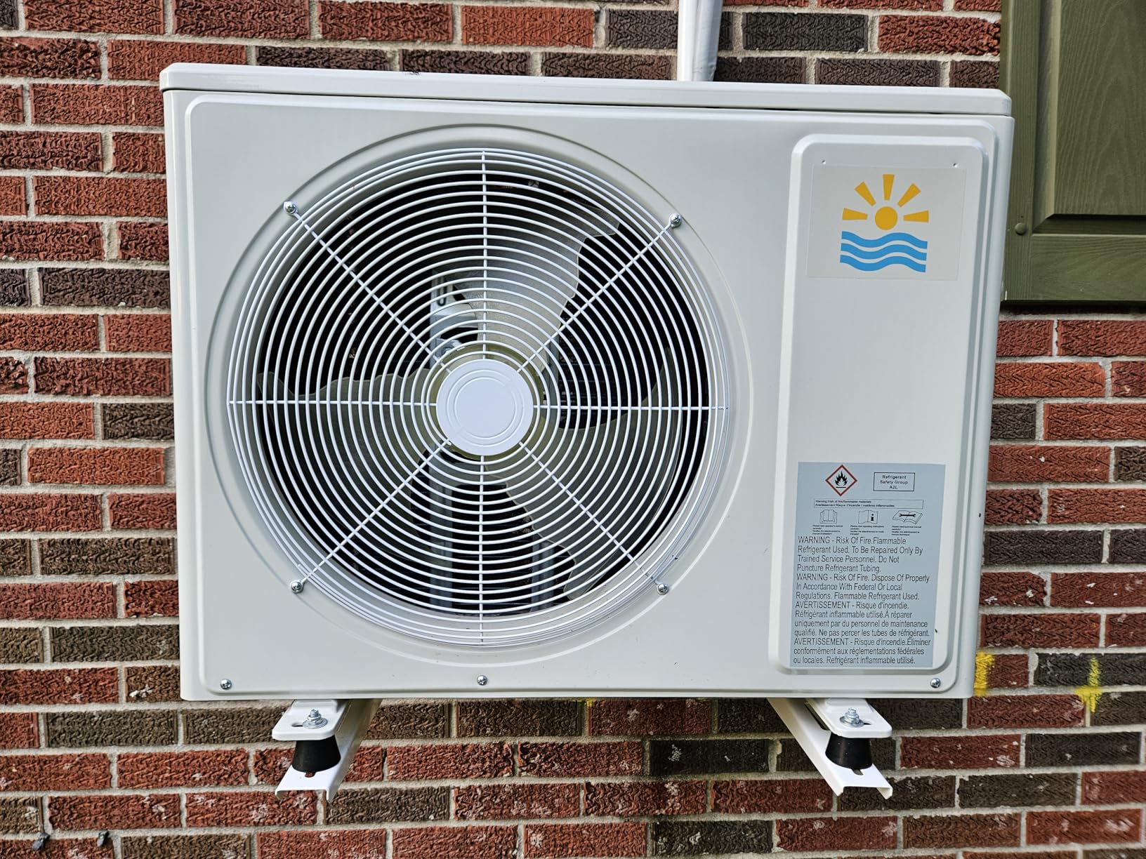 DuctlessAire Outdoor Wall Bracket - Mini Split Mounting Bracket - Ductless Air Conditioner Wall Mount - Mini Split AC/Heating System Accessories for Window AC, HVAC, Heat Pump & More (9000-36000 BTU) - Customer Photo 2