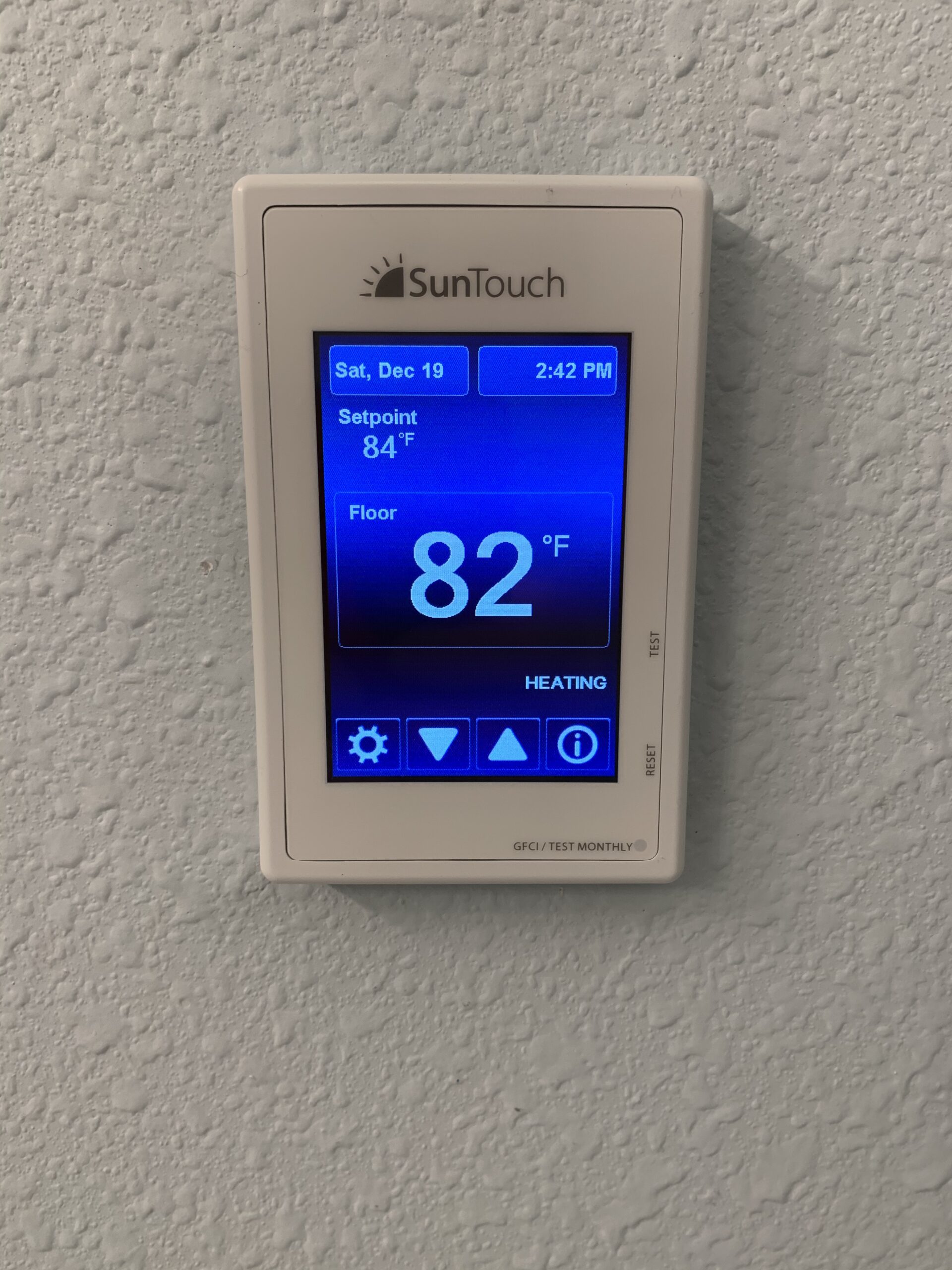 SunTouch WarmWire Electric Floor Heating Kit, 90 Sq. Ft., (120V) with Command Touch Programmable Thermostat Customer Review SunTouch WarmWire Electric Floor Heating Kit, 90 Sq. Ft., (120V) with Command Touch Programmable Thermostat - Customer Photo 1