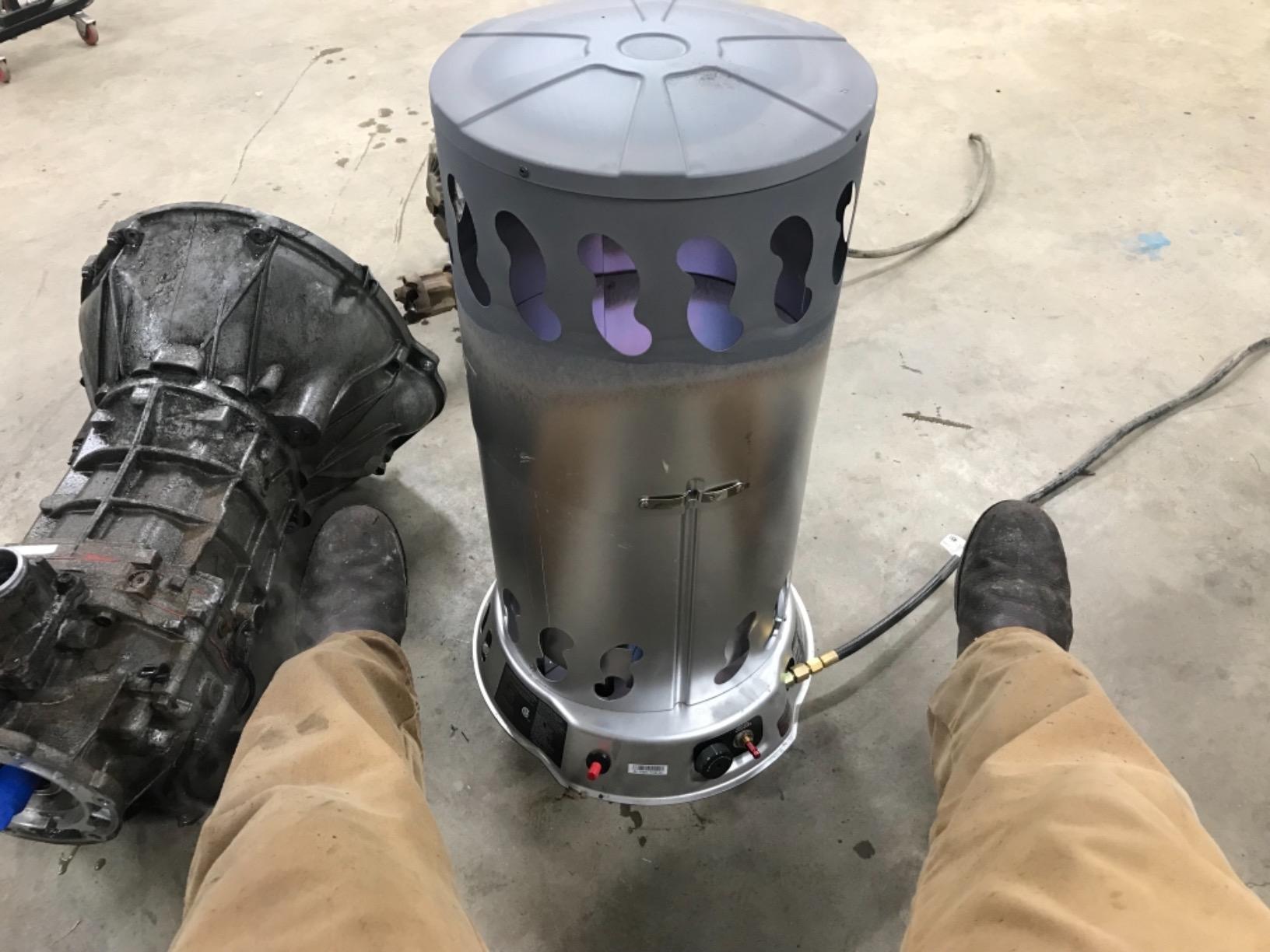 Mr. Heater 25,000 BTU MH25CVX Propane Gas Convection Heater for Construction Sites, Garages, and Outdoors - Silver - Customer Photo 1