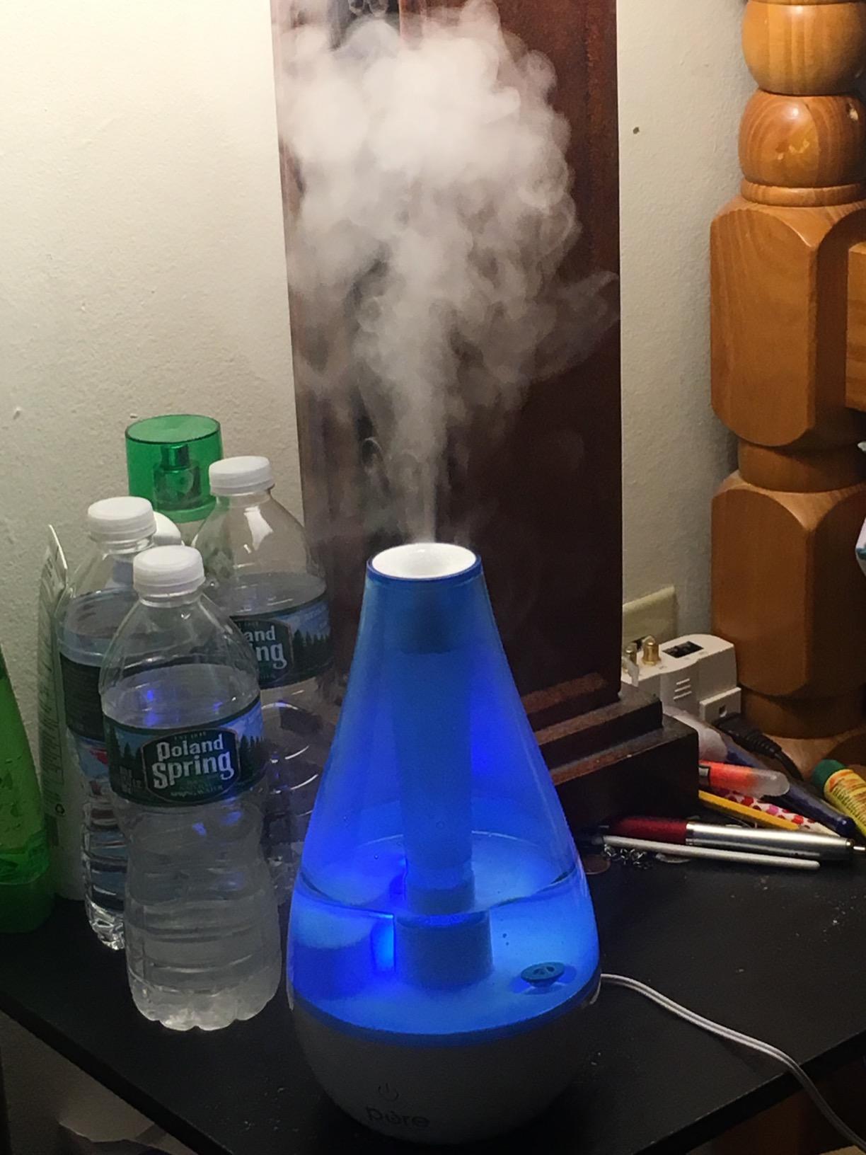 Pure Enrichment MistAire Ultrasonic Cool Mist Humidifier - Quiet Air Humidifier for Bedroom, Nursery, Office, & Indoor Plants - Lasts Up To 25 Hours - Customer Photo 1