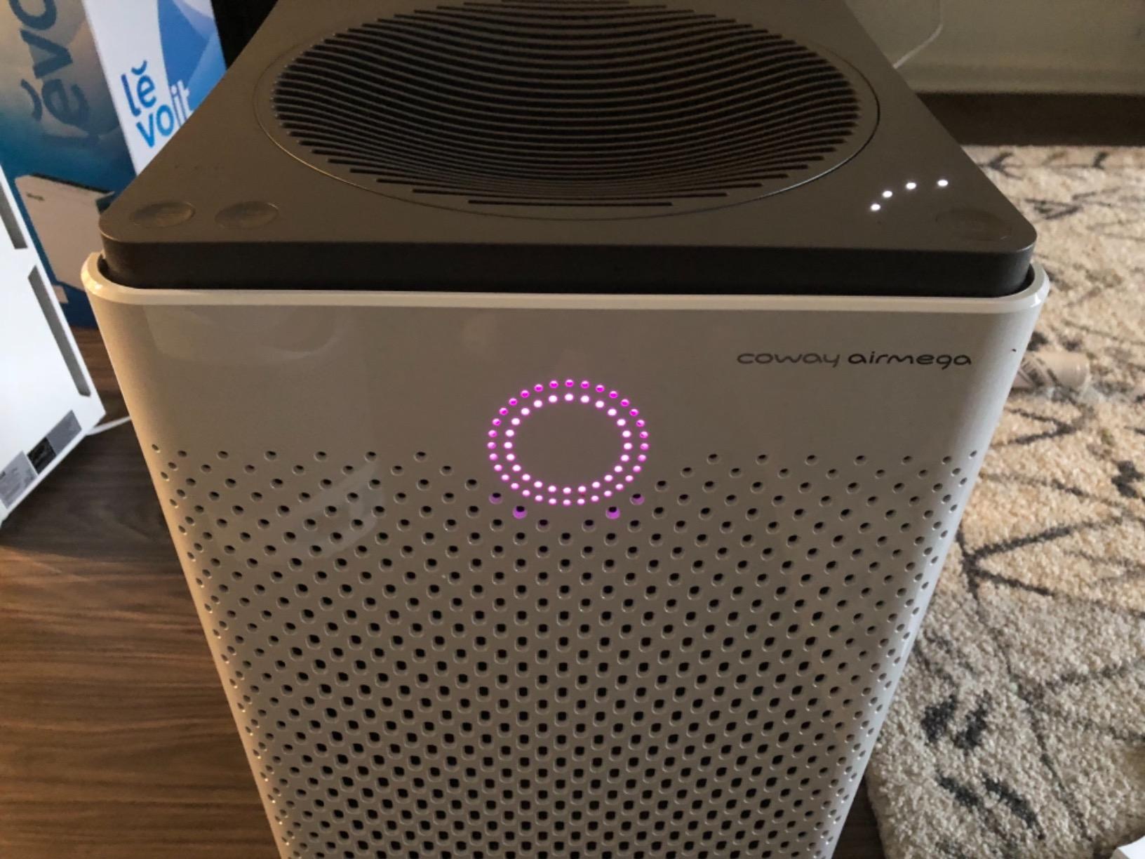 Coway Airmega 400S App-Enabled Smart Air Purifier (Covers 1,560 sq. ft.), True HEPA Air Purifier with Smart Technology, Compatible with Amazon Alexa and Google Home, White (111012) Customer Review Coway Airmega 400S App-Enabled Smart Air Purifier (Covers 1,560 sq. ft.), True HEPA Air Purifier with Smart Technology, Compatible with Amazon Alexa and Google Home, White (111012) - Customer Photo 2