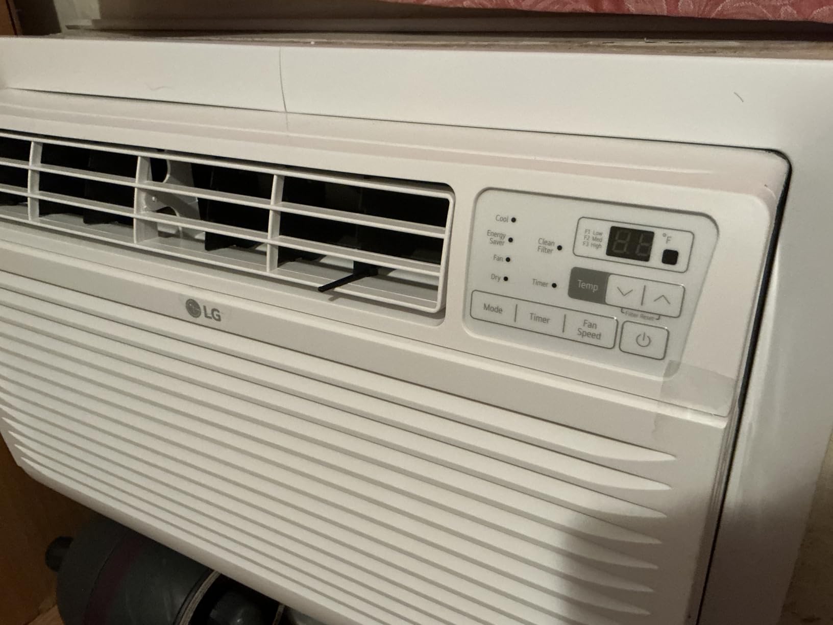 LG 10,000 BTU Through the Wall Air Conditioner, 115V, Cools up to 440 Sq. Ft. for Bedroom, Living Room, Apartment, with Remote, 3 Cool & Fan Speeds, Wall AC Unit, White - Customer Photo 2