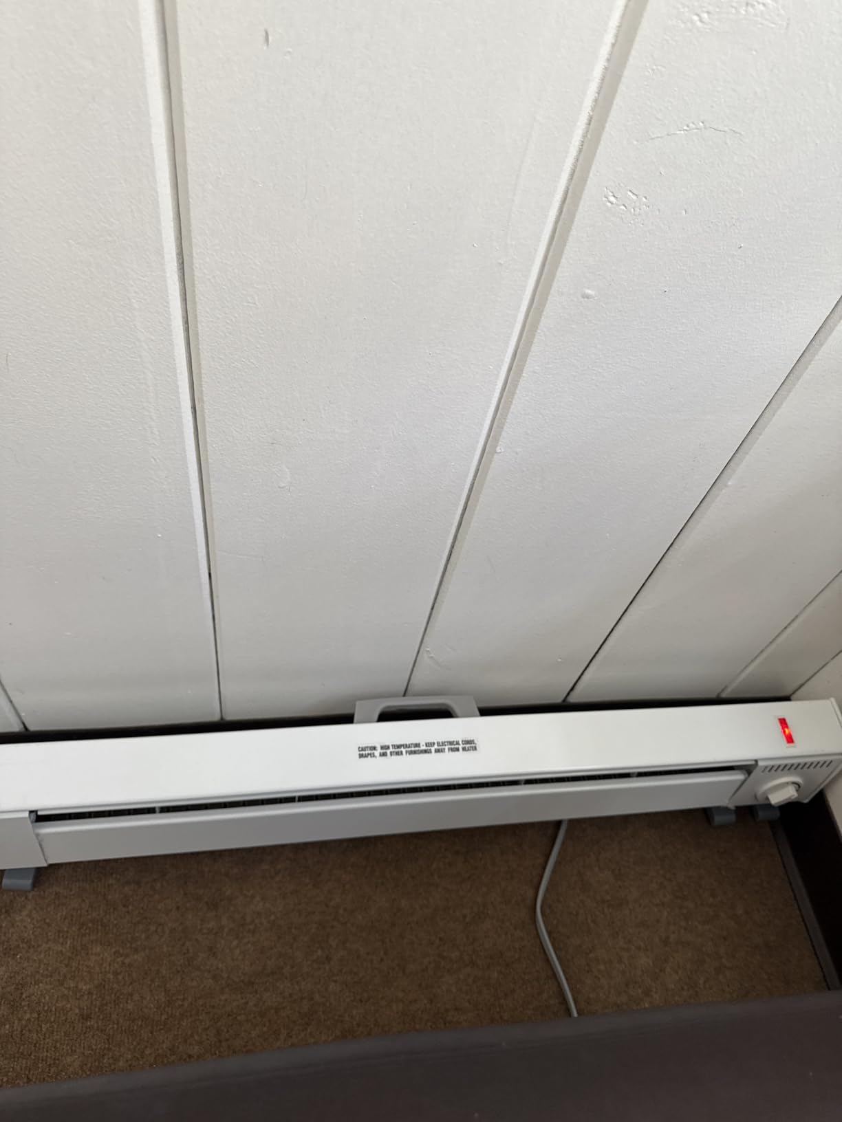 KING KPH1210 3-Foot Portable Baseboard Heater, 1000W / 120V, White - Customer Photo 1