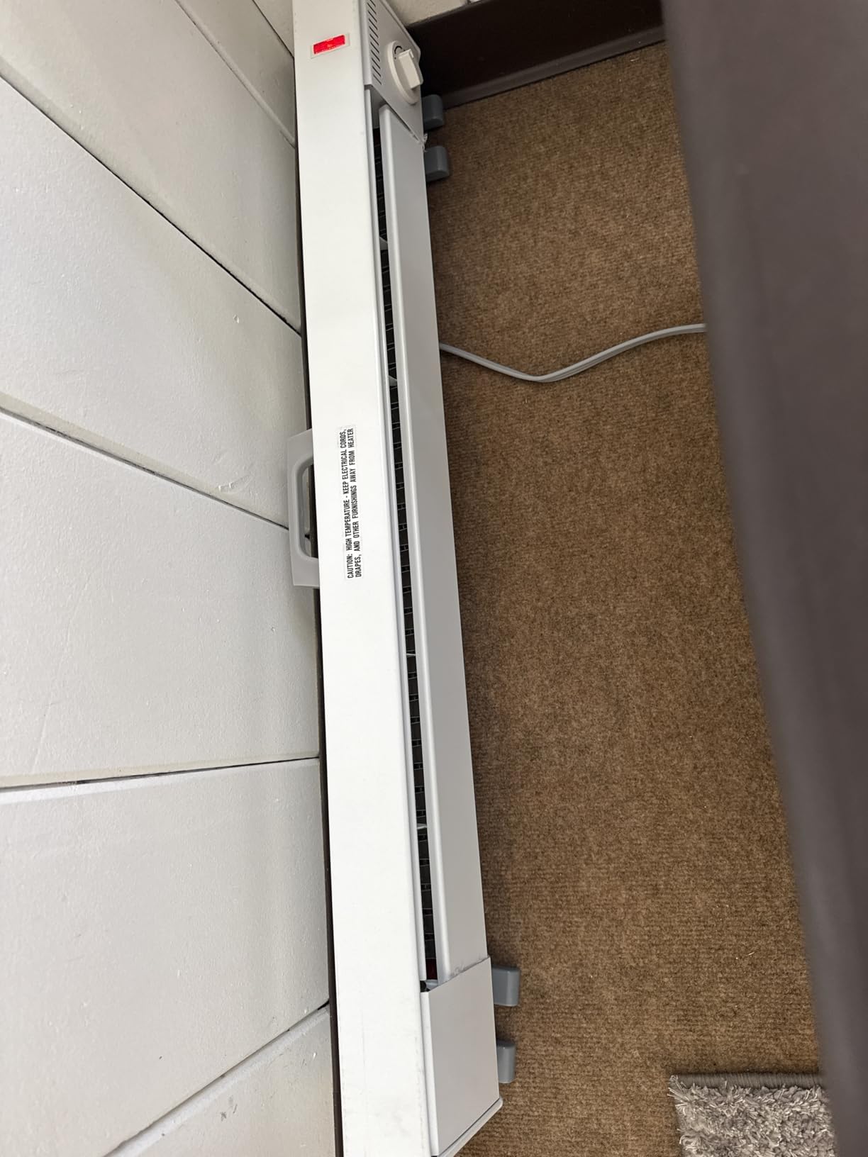 KING KPH1210 3-Foot Portable Baseboard Heater, 1000W / 120V, White - Customer Photo 2