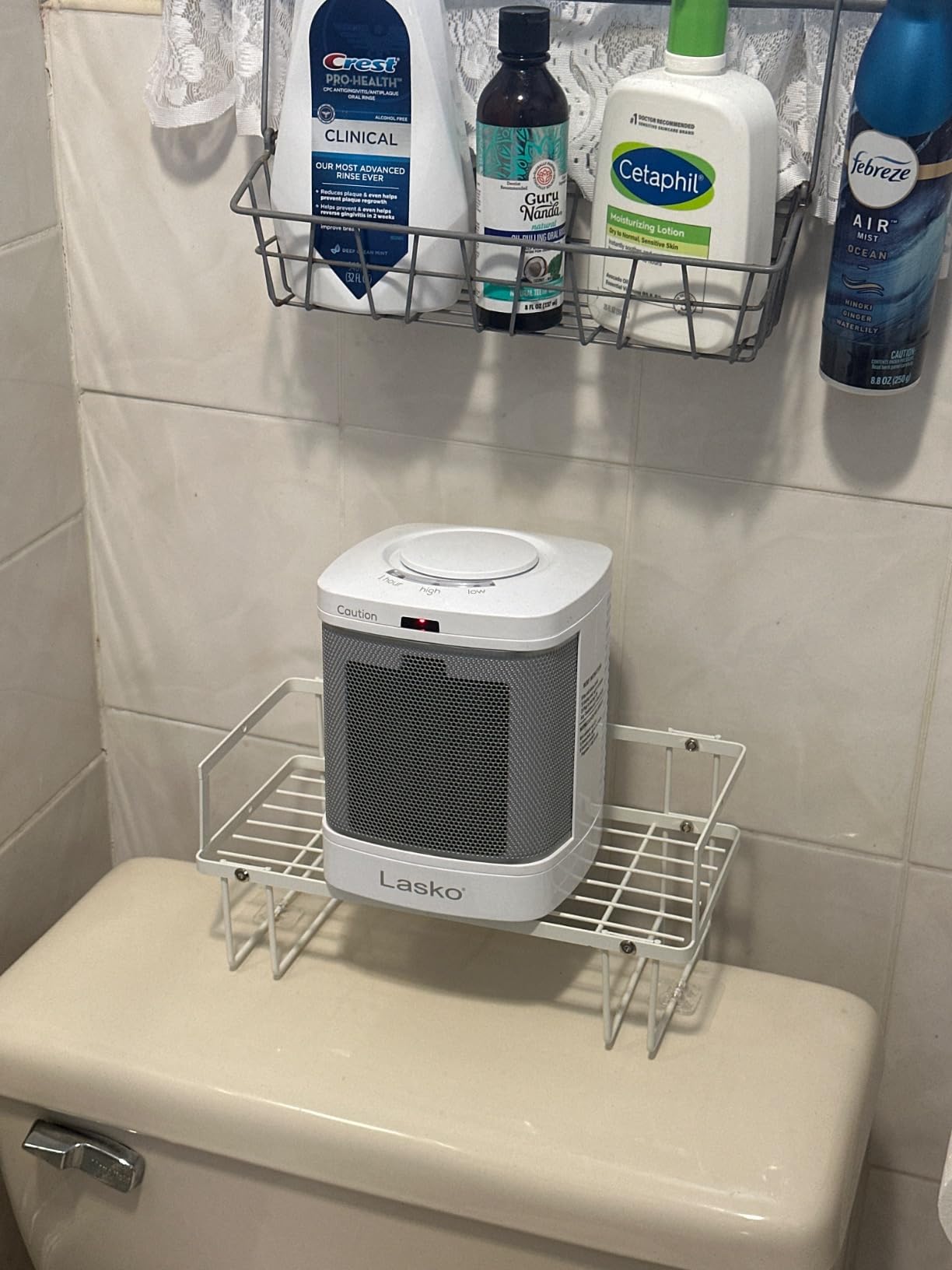 Lasko Portable Electric Ceramic Space Heater with ALCI Plug for Bathroom Use, 2 Heat Settings and Simple Heat Button, 8 Inches, White, 1500W, CD08200 Customer Review Lasko Portable Electric Ceramic Space Heater with ALCI Plug for Bathroom Use, 2 Heat Settings and Simple Heat Button, 8 Inches, White, 1500W, CD08200 - Customer Photo 2