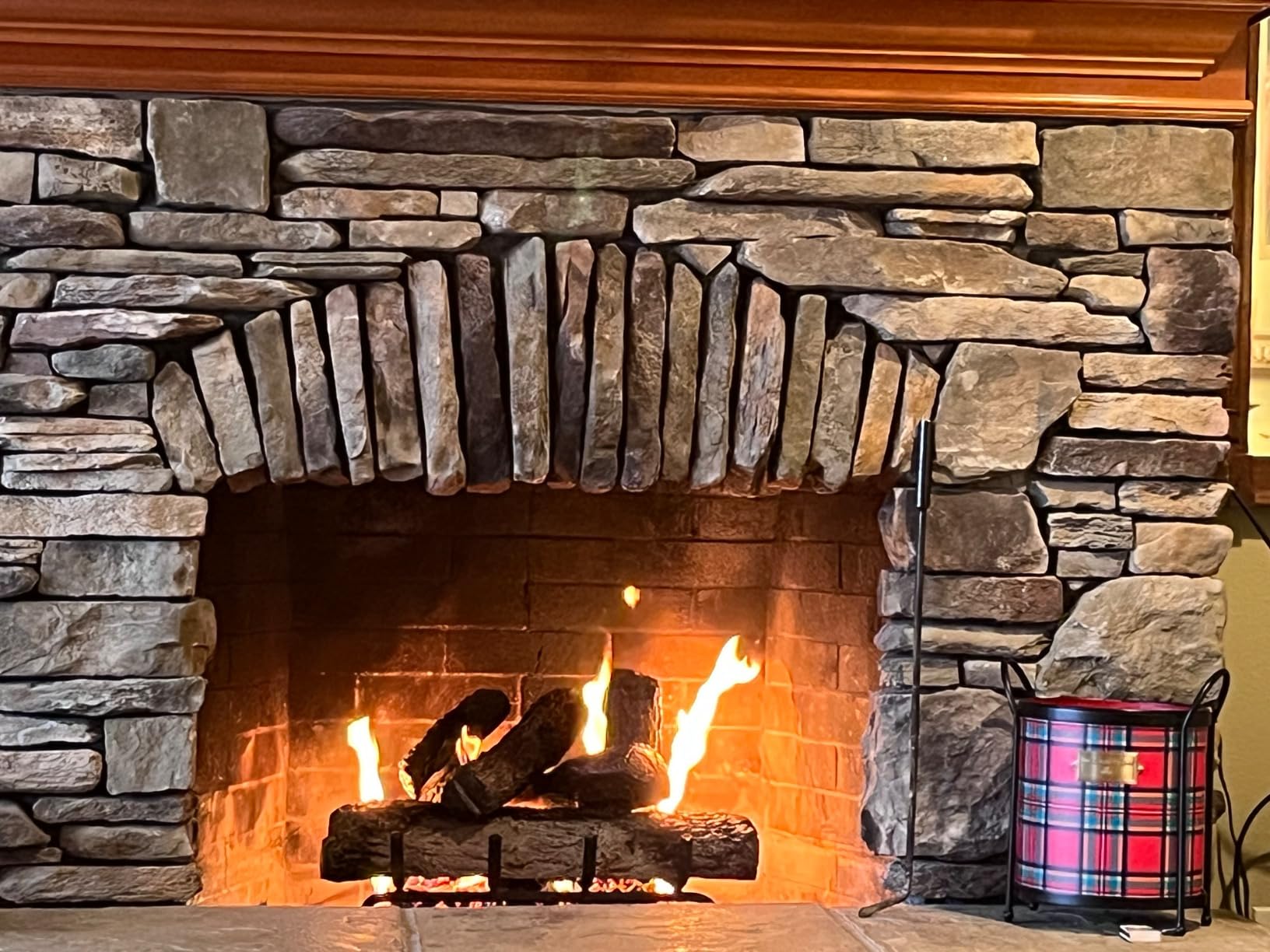 RealFyre Peterson 24-Inch Live Oak Gas Log Set – Vented Burner, Match Lit (Natural Gas), Hand-Painted Ceramic Logs, Complete Gas Connection Kit, Fireplace Upgrade with Radiant Heat and Realistic Wood Customer Review RealFyre Peterson 24-Inch Live Oak Gas Log Set – Vented Burner, Match Lit (Natural Gas), Hand-Painted Ceramic Logs, Complete Gas Connection Kit, Fireplace Upgrade with Radiant Heat and Realistic Wood - Customer Photo 1