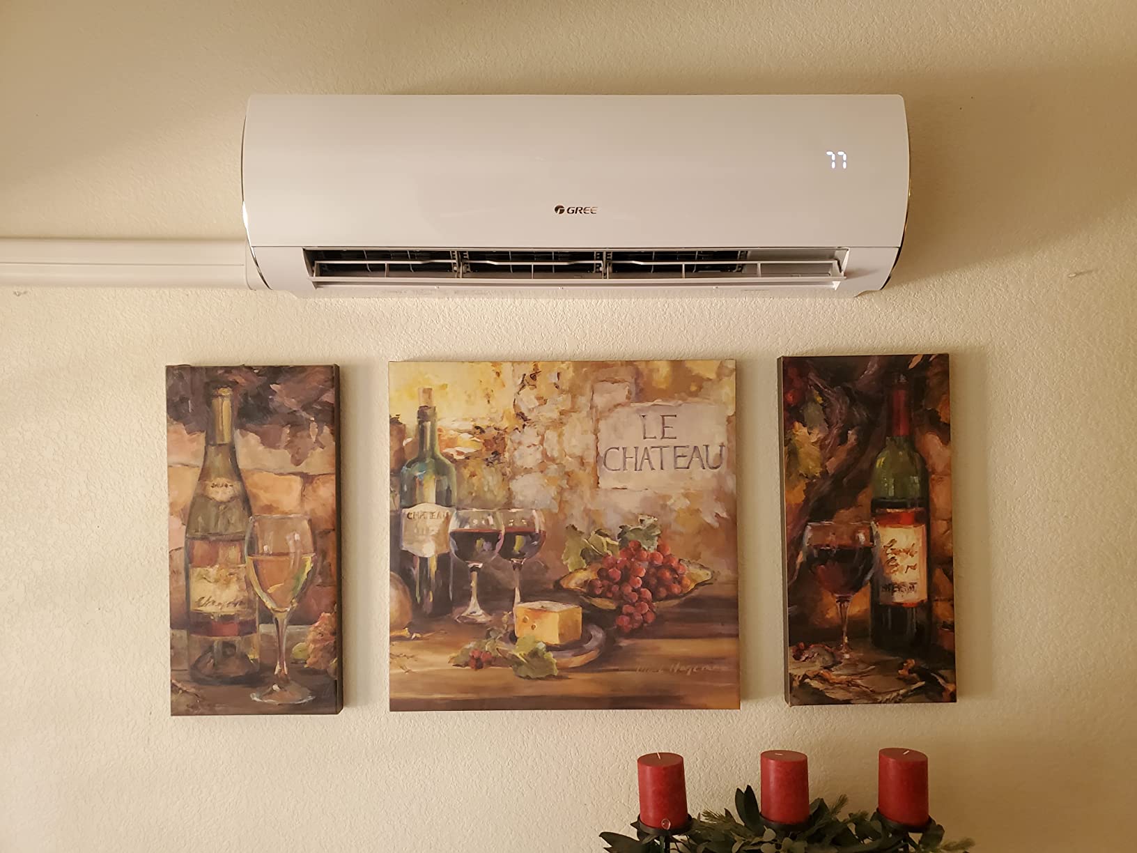 Gree 9,000 BTU 38 SEER SAPPHIRE Wall Mount Ductless Mini Split Air Conditioner Heat Pump 208/230V - Customer Photo 2