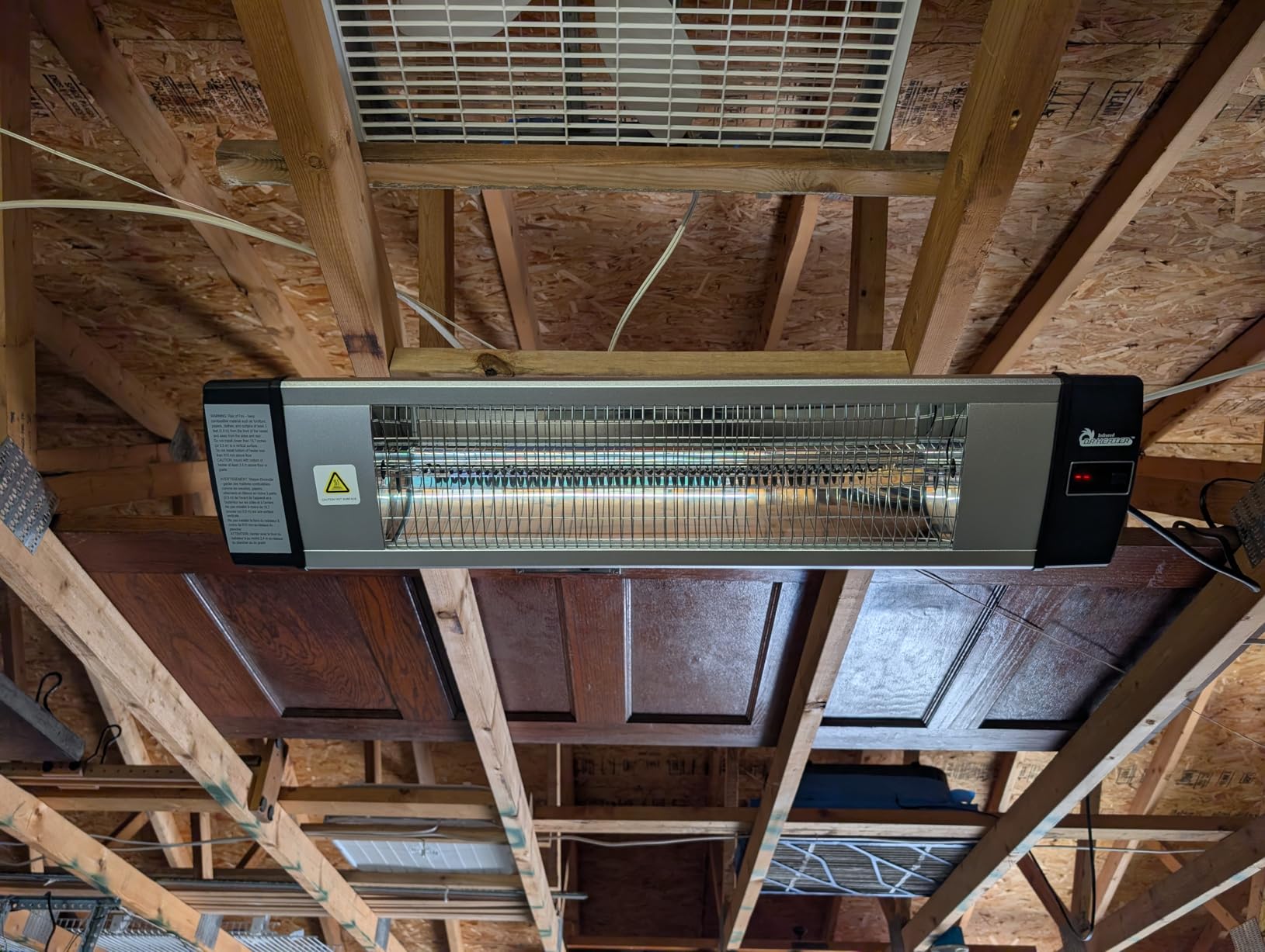 Dr Infrared Heater DR-238 Carbon Infrared Outdoor Heater for Restaurant, Patio, Backyard, Garage, and Decks, Standard, Black - Customer Photo 1