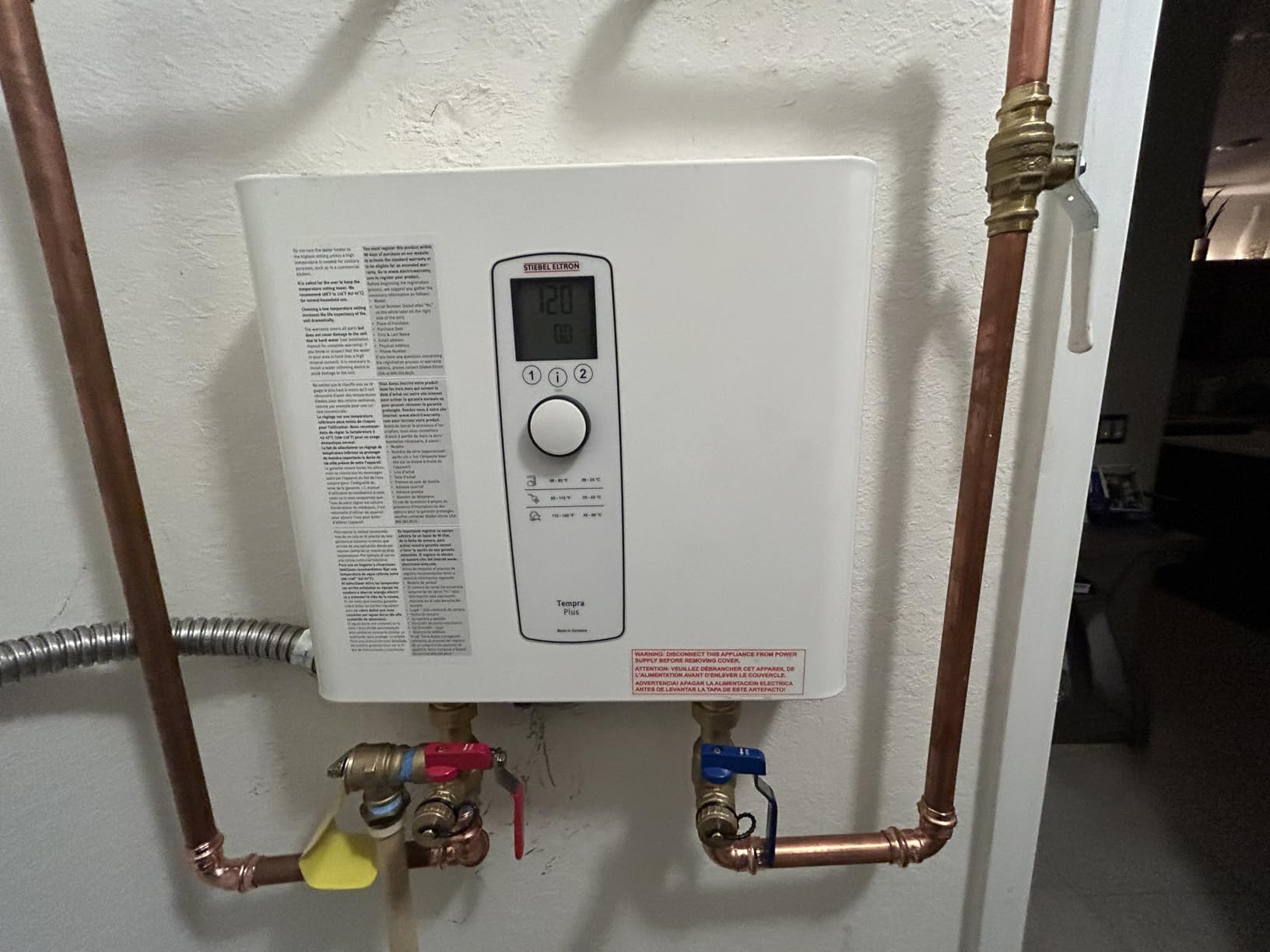 Stiebel Eltron Tankless Water Heater - Tempra 36 Trend – Electric, On Demand Hot Water, Eco, White Customer Review Stiebel Eltron Tankless Water Heater - Tempra 36 Trend – Electric, On Demand Hot Water, Eco, White - Customer Photo 2