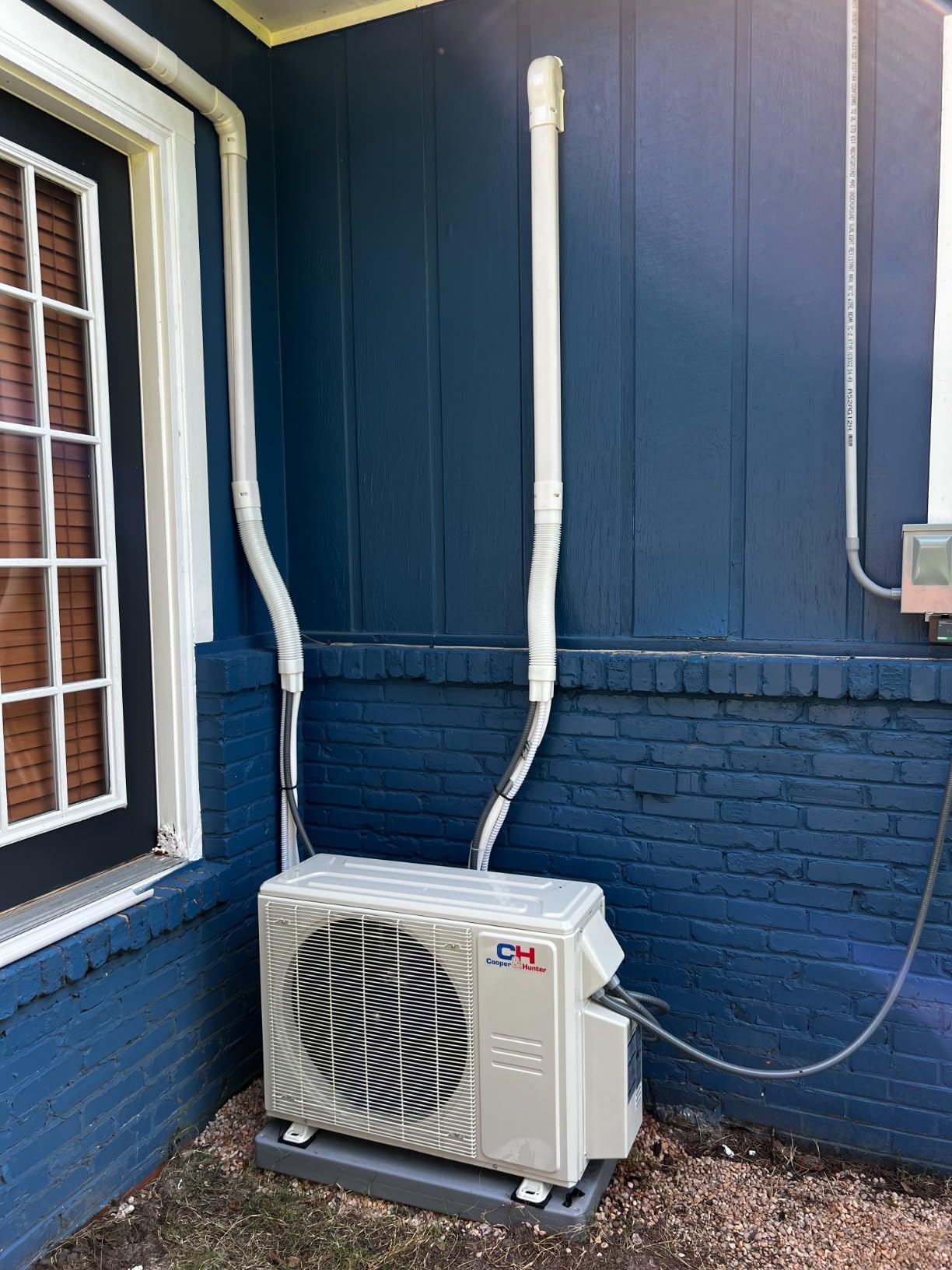 Cooper & Hunter 18,000 BTU Dual 2-Zone 12K + 12K BTU Wall Mount Ductless Mini Split Air Conditioner & Heat Pump – 25FT Installation Kits – 22.5 SEER – Pre-Charged with R-410A – Inverter - Customer Photo 2