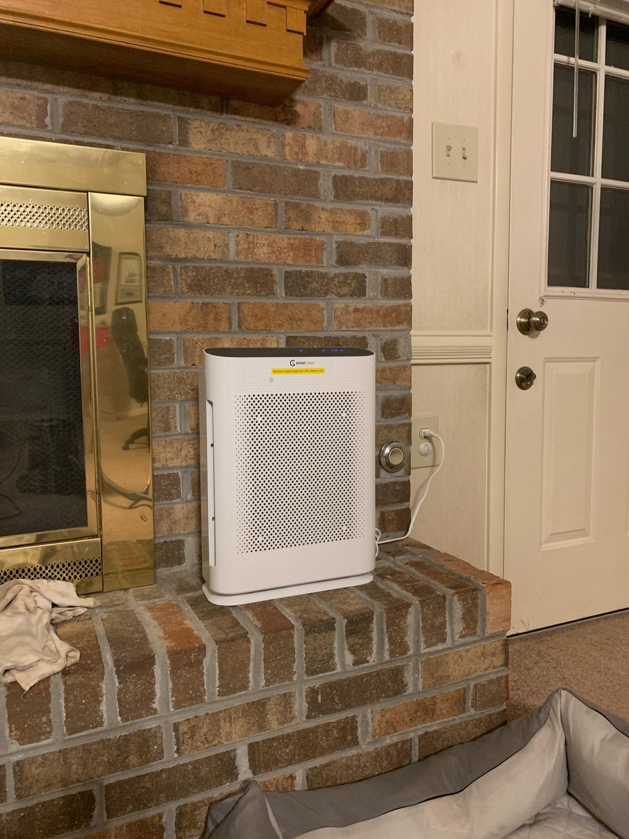 Air Purifier for Home Allergies & Pets | 4-in-1 H13 True HEPA Filter/Ionizer/Carbon + UV Light | Portable Air Purifiers for Large Room & Bedroom Odor Elimination - InvisiClean Aura II Customer Review Air Purifier for Home Allergies & Pets | 4-in-1 H13 True HEPA Filter/Ionizer/Carbon + UV Light | Portable Air Purifiers for Large Room & Bedroom Odor Elimination - InvisiClean Aura II - Customer Photo 1