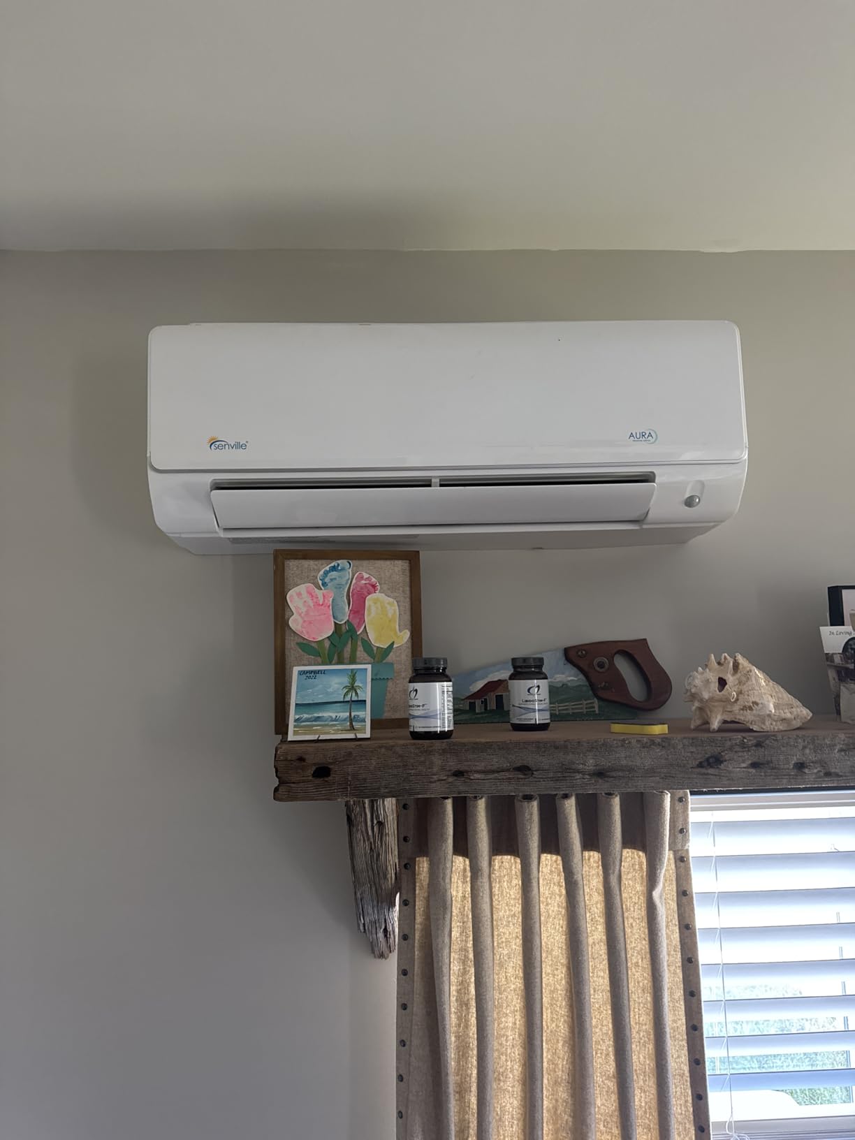 Senville 28000 BTU Dual Zone Mini Split Air Conditioner Heat Pump, 2 Ton, Works with Alexa, White - Customer Photo 1
