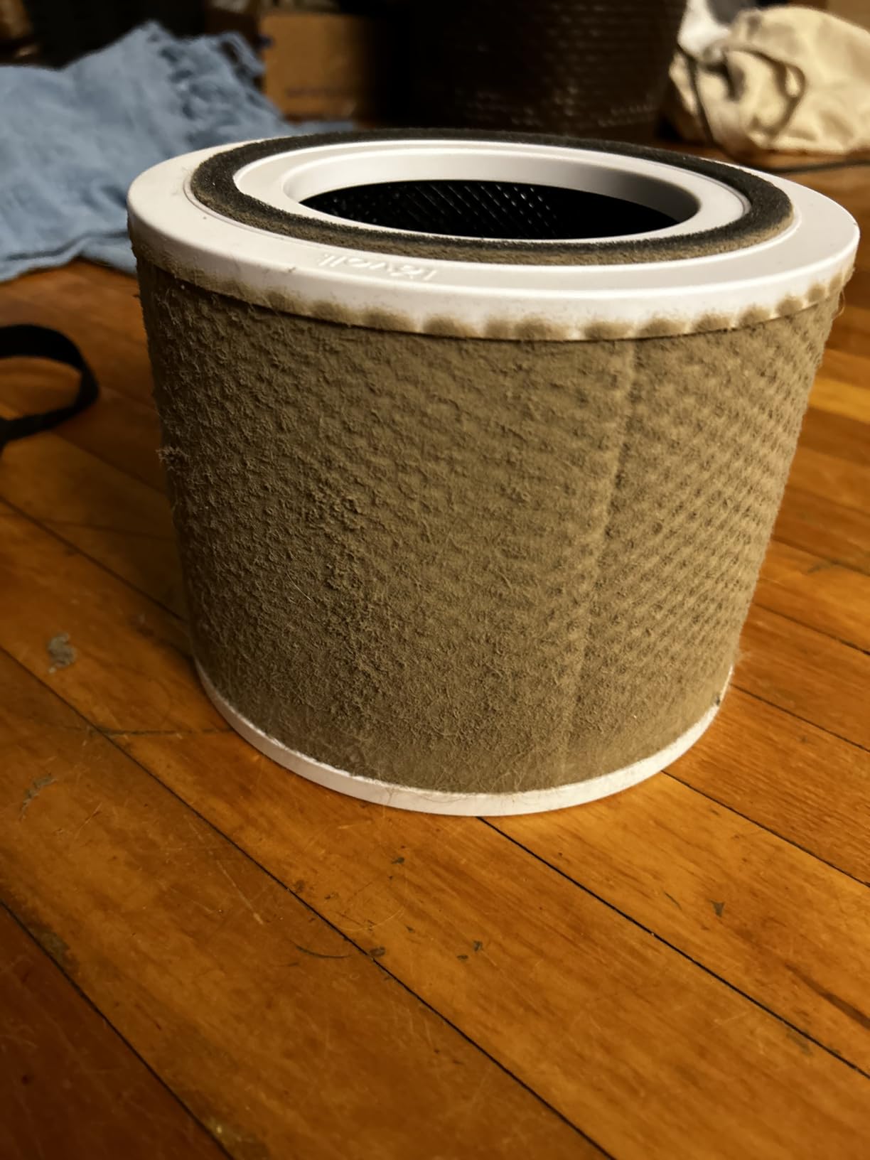 LEVOIT Air Purifier for Home Allergies Pet Hair in Bedroom, Covers Up to 1073 ft² by 56W High Torque Motor, AHAM VERIFIDE, 3-in-1 Filter with HEPA Sleep Mode, Remove Dust Smoke Odor, Core300-P, White - Customer Photo 1
