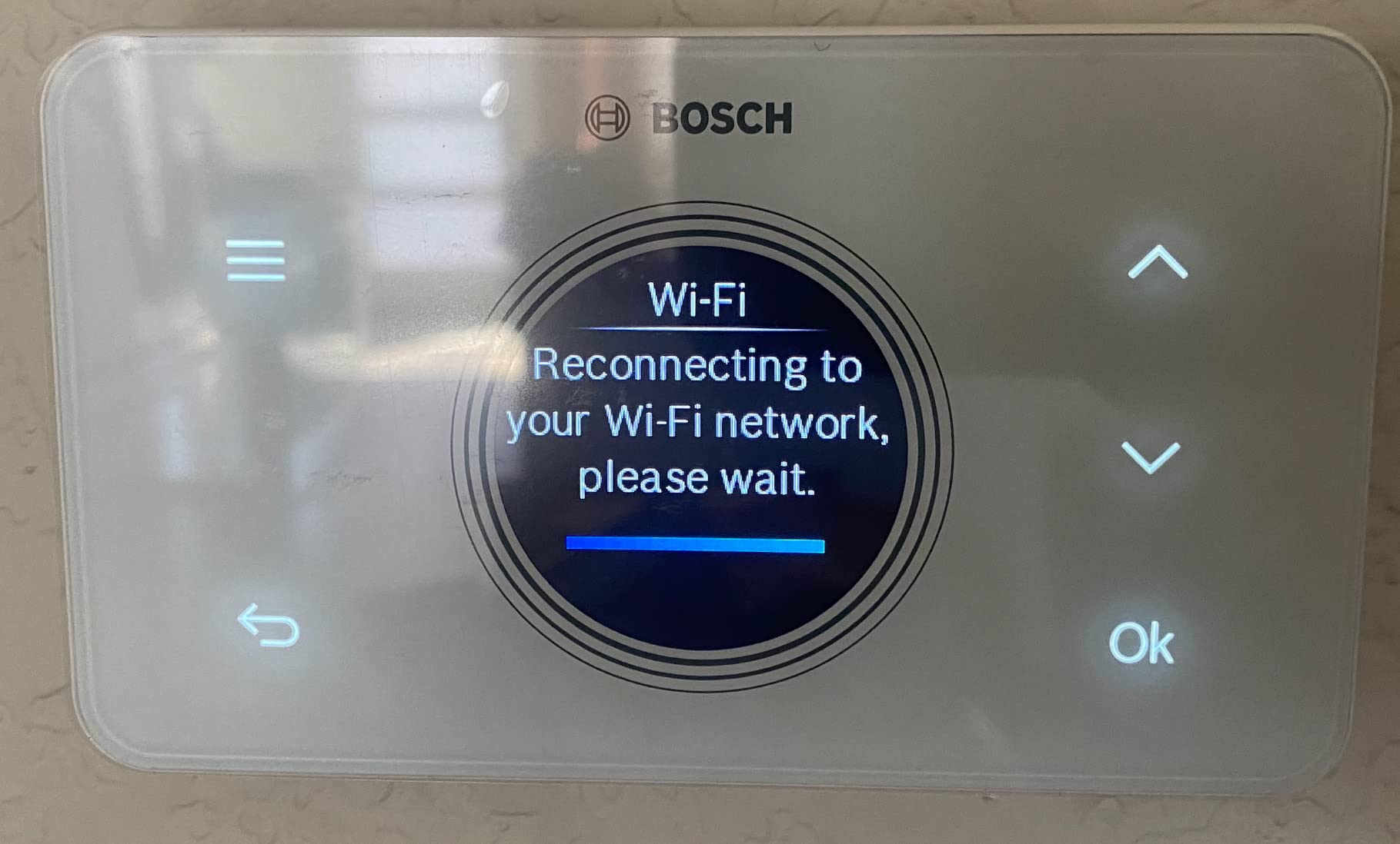 Bosch Thermotechnology Bosch Connected BCC50 Wi-Fi Thermostat-Compatible with Alexa and Google Assistant, All-in-One, Touch Screen, Safety Control, Smart Home, White Customer Review Bosch Thermotechnology Bosch Connected BCC50 Wi-Fi Thermostat-Compatible with Alexa and Google Assistant, All-in-One, Touch Screen, Safety Control, Smart Home, White - Customer Photo 2