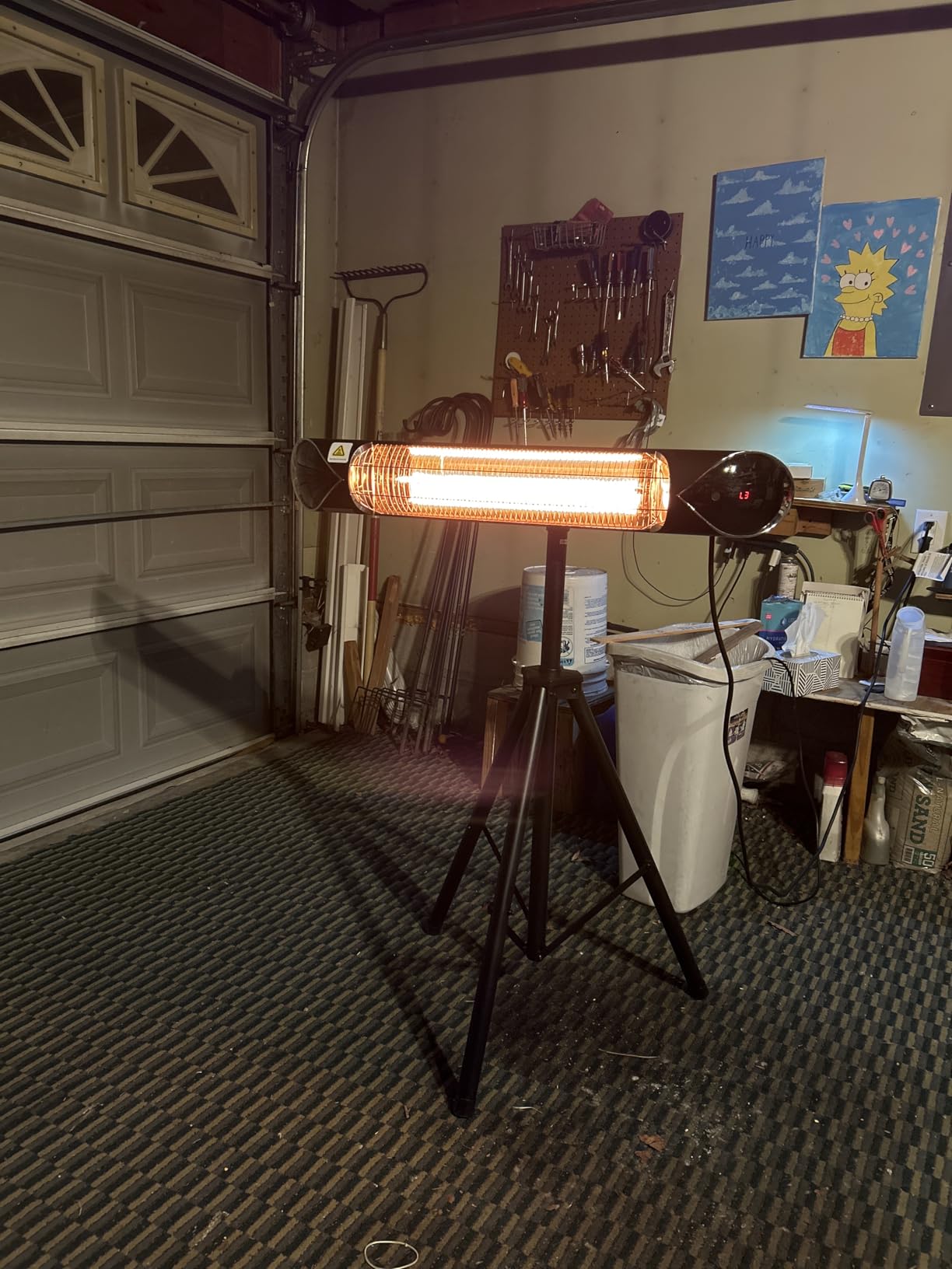 Briza Infrared Electric Patio Heater - Indoor/Outdoor Heater - Portable Wall/Garage Heater - 1500W - use with Stand - Mount to Ceiling/Wall) Customer Review Briza Infrared Electric Patio Heater - Indoor/Outdoor Heater - Portable Wall/Garage Heater - 1500W - use with Stand - Mount to Ceiling/Wall) - Customer Photo 1