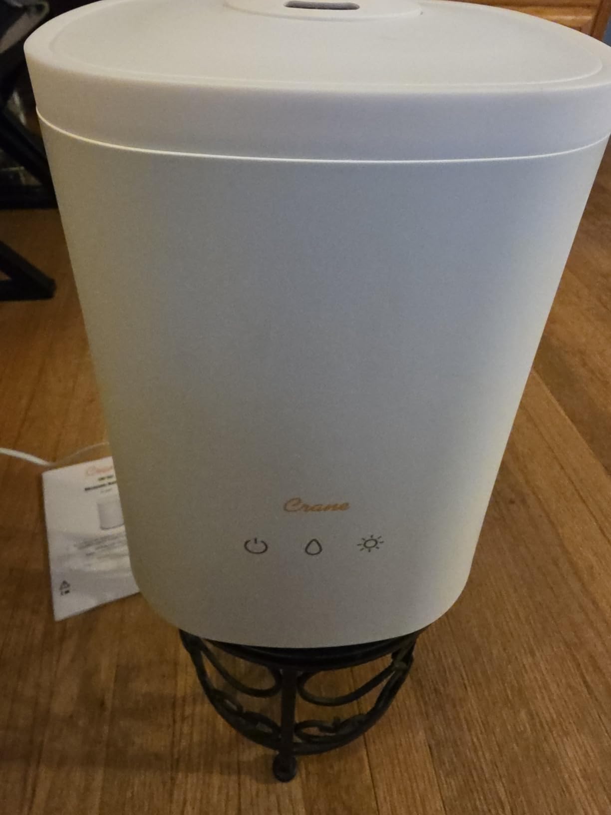Crane Top Fill Ultrasonic Cool Mist Humidifier for Bedroom and Large Rooms, 1.2 Gallon Essential Oil Diffuser with Nightlight and Auto Shut-Off Customer Review Crane Top Fill Ultrasonic Cool Mist Humidifier for Bedroom and Large Rooms, 1.2 Gallon Essential Oil Diffuser with Nightlight and Auto Shut-Off - Customer Photo 1