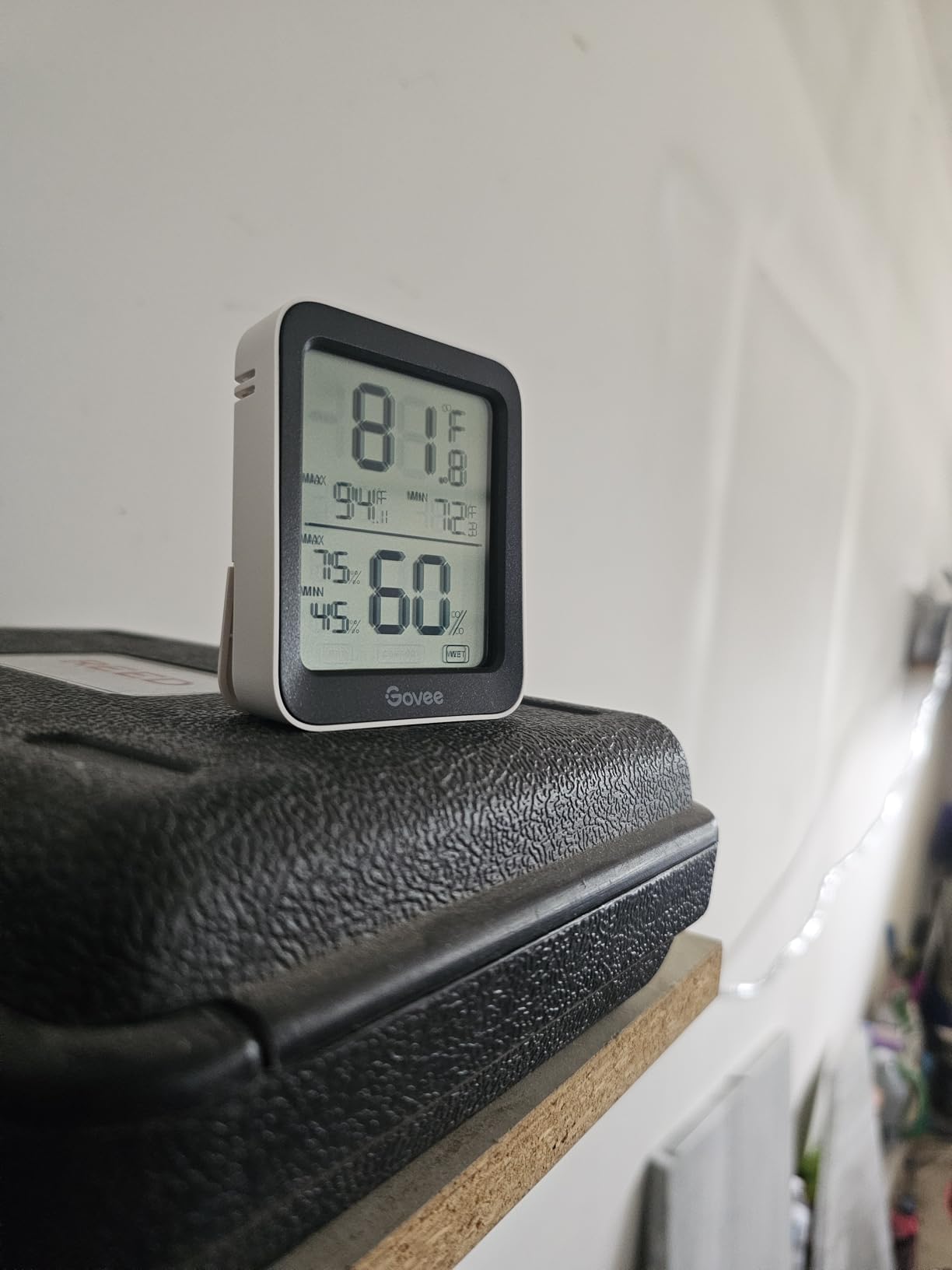 Govee Digital Hygrometer Indoor Thermometer Room H5075, Bluetooth Temperature Humidity Meter with 164ft Remote App Control, Notification Alerts, 2 Years Data Storage Export for Bedroom, Wine Cellar - Customer Photo 2