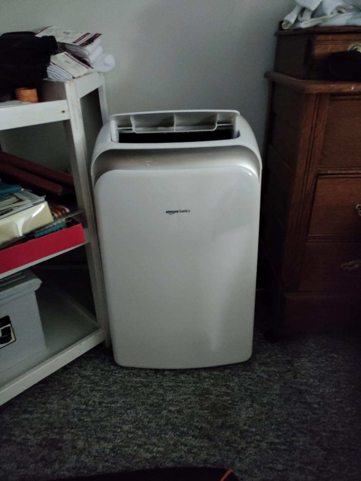 Amazon Basics 4-In-1 Portable Air Conditioner, 13500 BTU (ASHRAE), Cools Up to 550 Sqf, Portable AC with Cool/Heat/Dry (Dehumidifier)/Fan-Only Functions, Auto Mode, Sleep Mode, Timer, White Customer Review Amazon Basics 4-In-1 Portable Air Conditioner, 13500 BTU (ASHRAE), Cools Up to 550 Sqf, Portable AC with Cool/Heat/Dry (Dehumidifier)/Fan-Only Functions, Auto Mode, Sleep Mode, Timer, White - Customer Photo 1