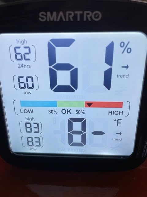 SMARTRO SC42 Professional Digital Hygrometer Indoor Thermometer Room Humidity Gauge Pro Accuracy Calibration - Customer Photo 1