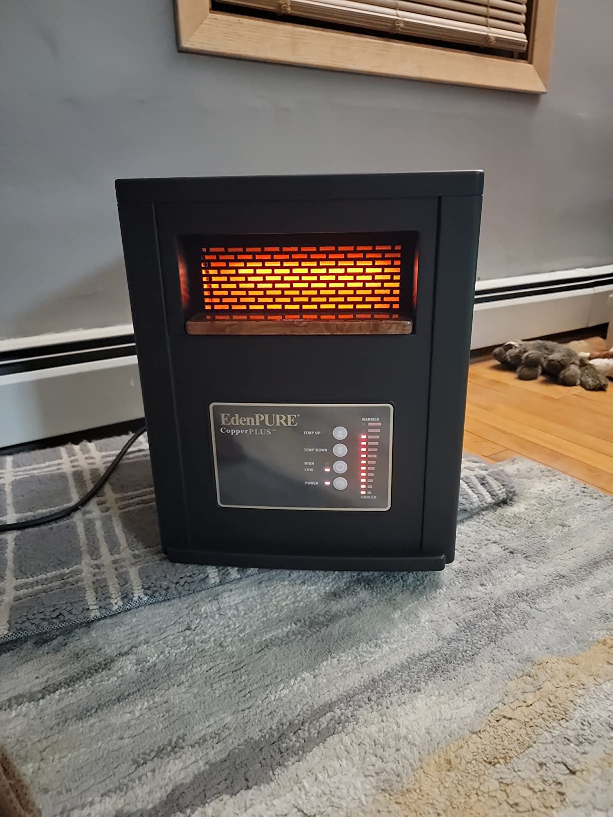 EdenPURE Classic CopperPLUS Heater – Energy-Saving 1500W Infrared Space Heater with Remote – Efficient Zone Heating for Lower Utility Bills – Safe for Pets, Kids, Bedrooms, Offices Customer Review EdenPURE Classic CopperPLUS Heater – Energy-Saving 1500W Infrared Space Heater with Remote – Efficient Zone Heating for Lower Utility Bills – Safe for Pets, Kids, Bedrooms, Offices - Customer Photo 1