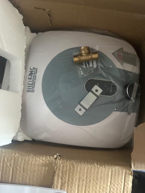110V-120V 1440-1500W Small Under Sink Tank 2.5 Gallon Water Heater Hot Storage, Mini Instant Electric RV TR Trailer Kitchen Compact, Food Truck 2 PCs 16