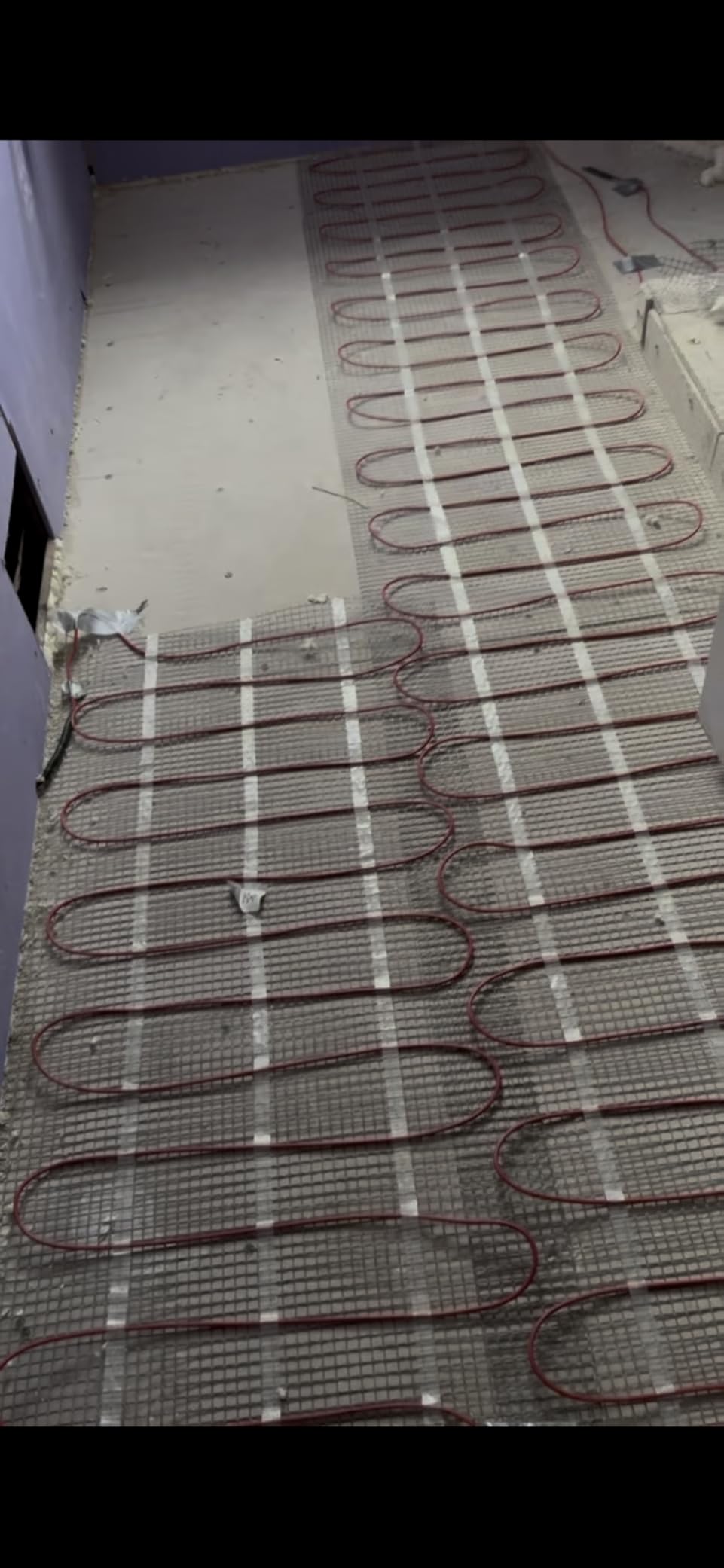 100sqft Floor Heating Mat Kit - 120v In Floor Heat Kit - Complete Electric Radiant Heated Flooring System for Heated Tile, Includes Alarm, UDG Programmable Thermostat w/GFCI & Flooring Sensor Customer Review 100sqft Floor Heating Mat Kit - 120v In Floor Heat Kit - Complete Electric Radiant Heated Flooring System for Heated Tile, Includes Alarm, UDG Programmable Thermostat w/GFCI & Flooring Sensor - Customer Photo 2