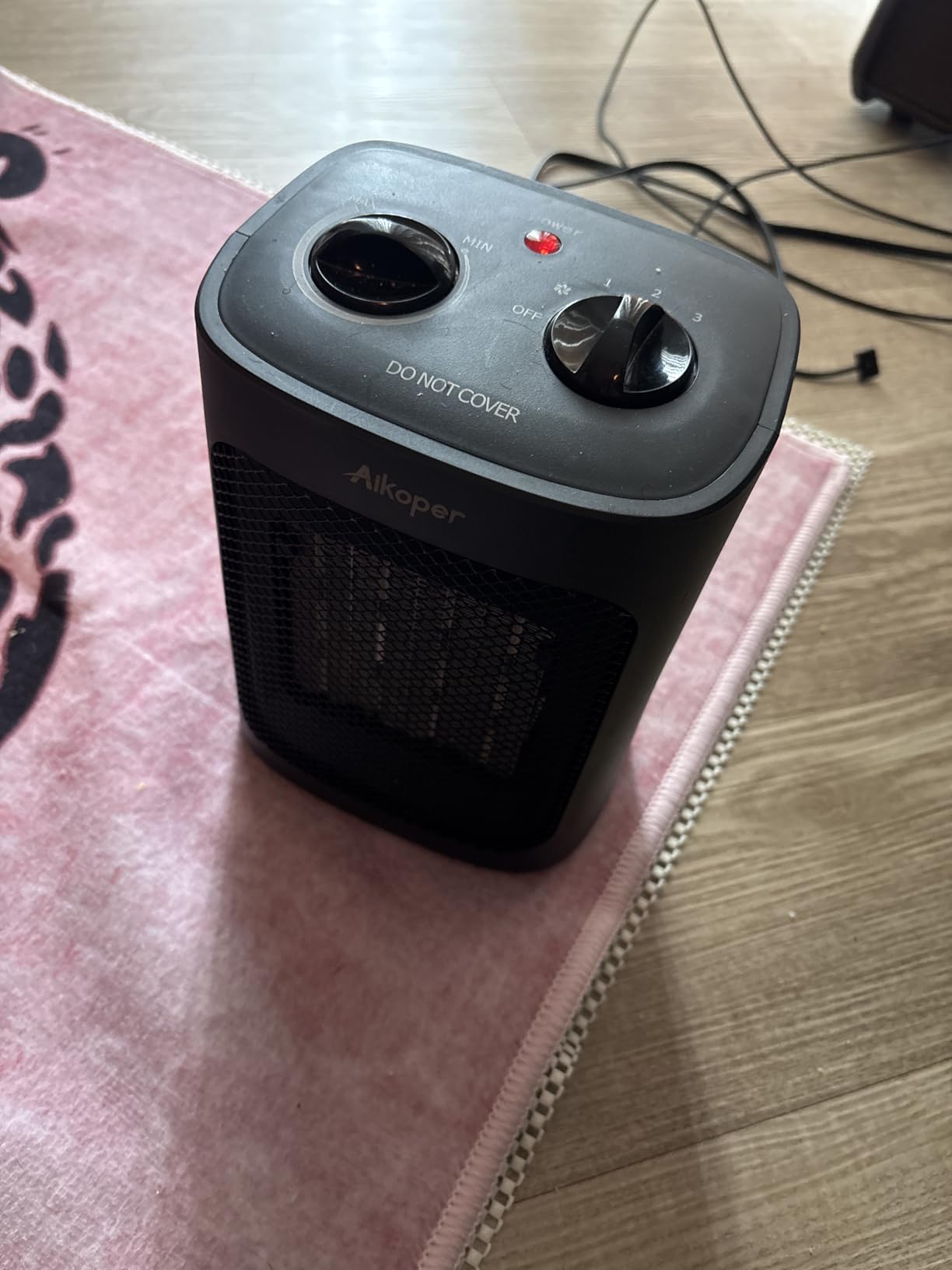 Space Heater, 1500W Electric Heaters Indoor Portable with Thermostat, PTC Fast Heating Ceramic Room Small Heater with Heating and Fan Modes for Bedroom, Office and Indoor Use Customer Review Space Heater, 1500W Electric Heaters Indoor Portable with Thermostat, PTC Fast Heating Ceramic Room Small Heater with Heating and Fan Modes for Bedroom, Office and Indoor Use - Customer Photo 2