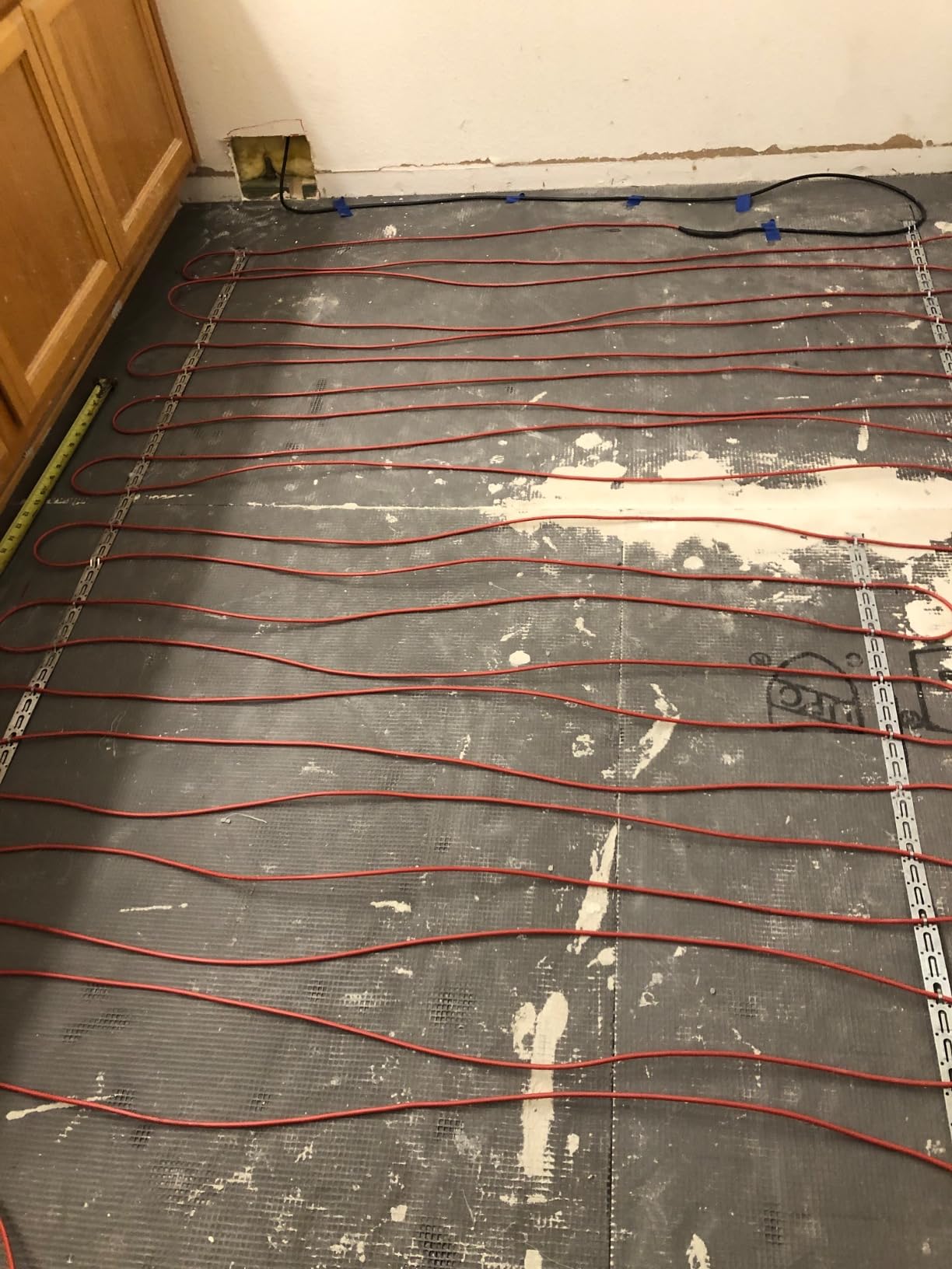 40sqft Floor Heating Cable Kit - 120v Electric Radiant Floor Heating System - Heated Flooring System Includes UDG4 Programmable Thermostat w/GFCI, Heater Cable, Strapping, Sensor & Alarm Customer Review 40sqft Floor Heating Cable Kit - 120v Electric Radiant Floor Heating System - Heated Flooring System Includes UDG4 Programmable Thermostat w/GFCI, Heater Cable, Strapping, Sensor & Alarm - Customer Photo 1