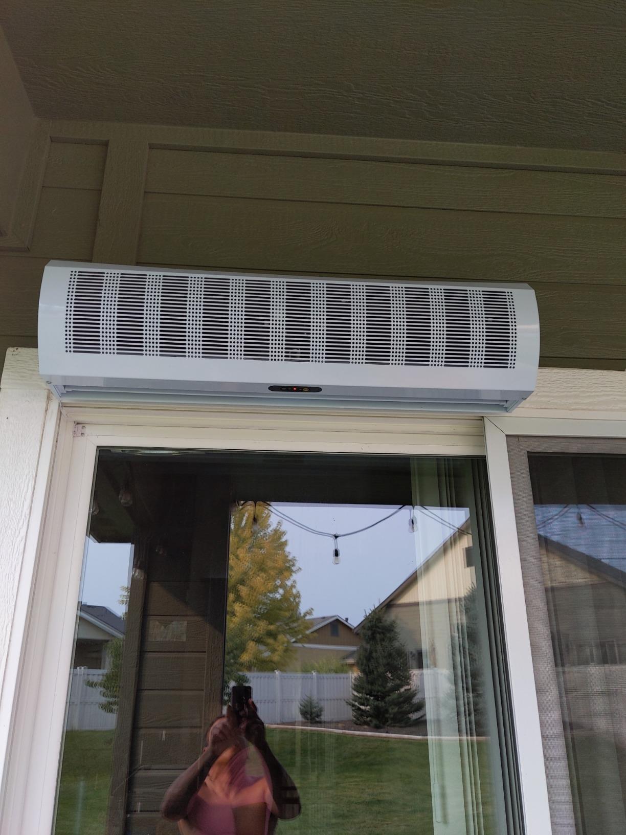 Wostore Remote control Air Curtain Super Power 3 Speeds Commercial Indoor Household with Free Magnetic Door Switch, 36 Inch Customer Review Wostore Remote control Air Curtain Super Power 3 Speeds Commercial Indoor Household with Free Magnetic Door Switch, 36 Inch - Customer Photo 1