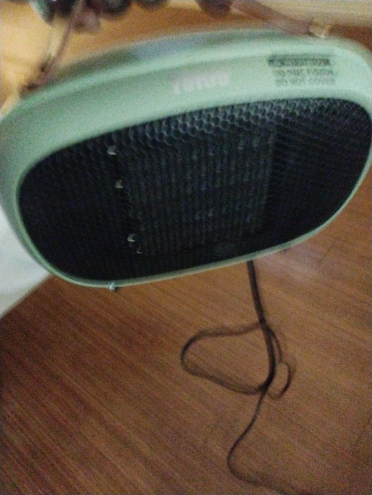 Space Heater, Teioe Mini Electric Space Heater 800W/400W, Small PTC Ceramic Heater with Tip-Over and Overheat Protection, 3 Operating Modes, Space Heaters for Office, Bedroom and Under Desk (GREEN) - Customer Photo 1
