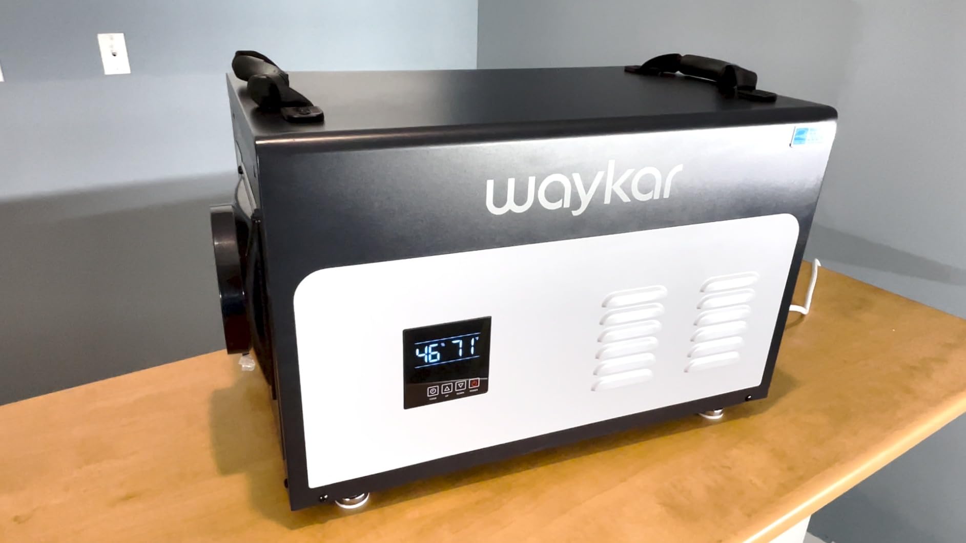 Waykar 158 Pints Crawl Space Dehumidifier with Remote Control up to 6,500 sq. ft., Dual Duct HVAC Commercial Whole-House Dehumidifier for Basement, Industry Water Damage Unit - 5-Year Quality Coverage - Customer Photo 2