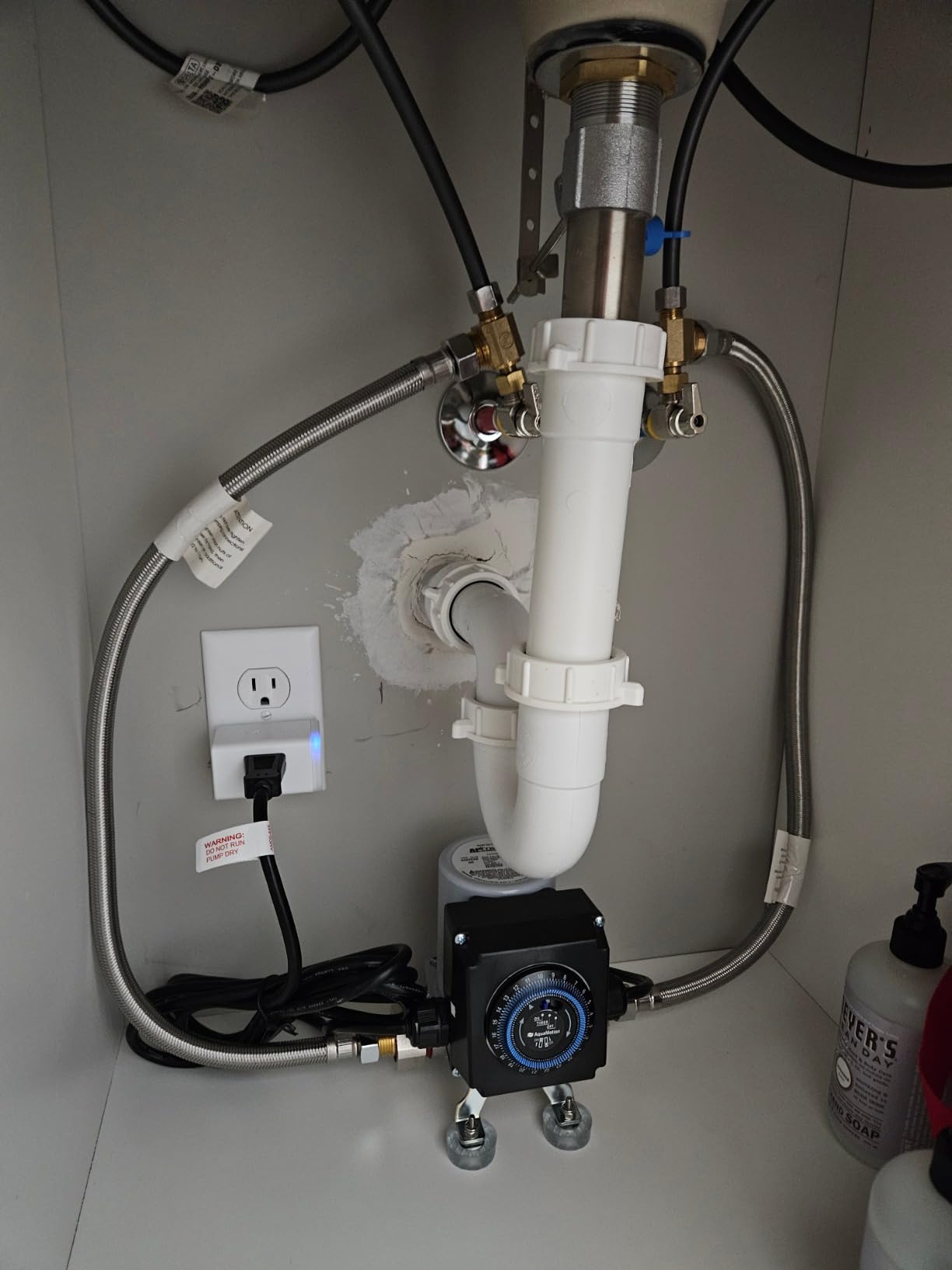 APCOM UT1 Hot Water Recirculation Pump For Under Sink - Instant Hot Water Recirculating System For Tank Type Water Heaters - Customer Photo 1