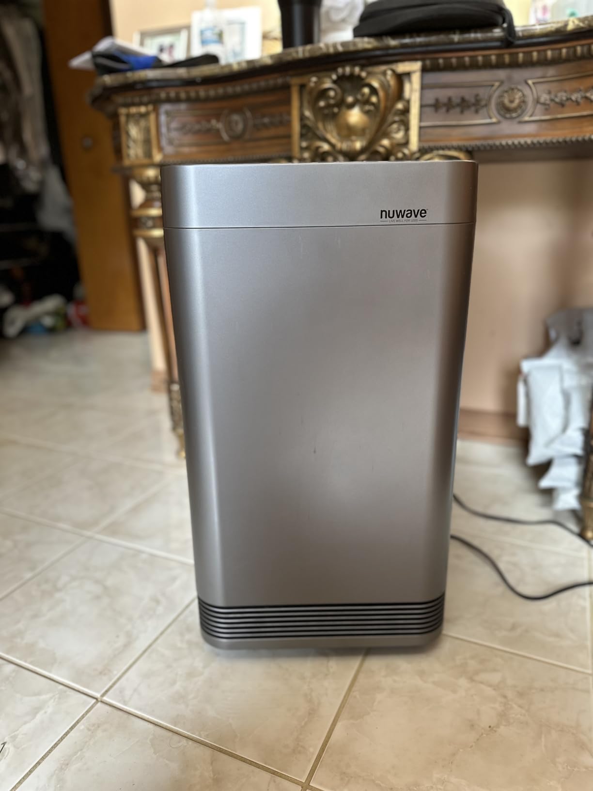 Nuwave OxyPure Ultra Clean Air Purifiers for Extra Large Room, Office, 5 Stage Filtration System with 4 Extra True HEPA Filters, Remove up to 100% of Dust, Pet Hair, Odors, Pollen, VOCs, Smart Wifi - Customer Photo 1