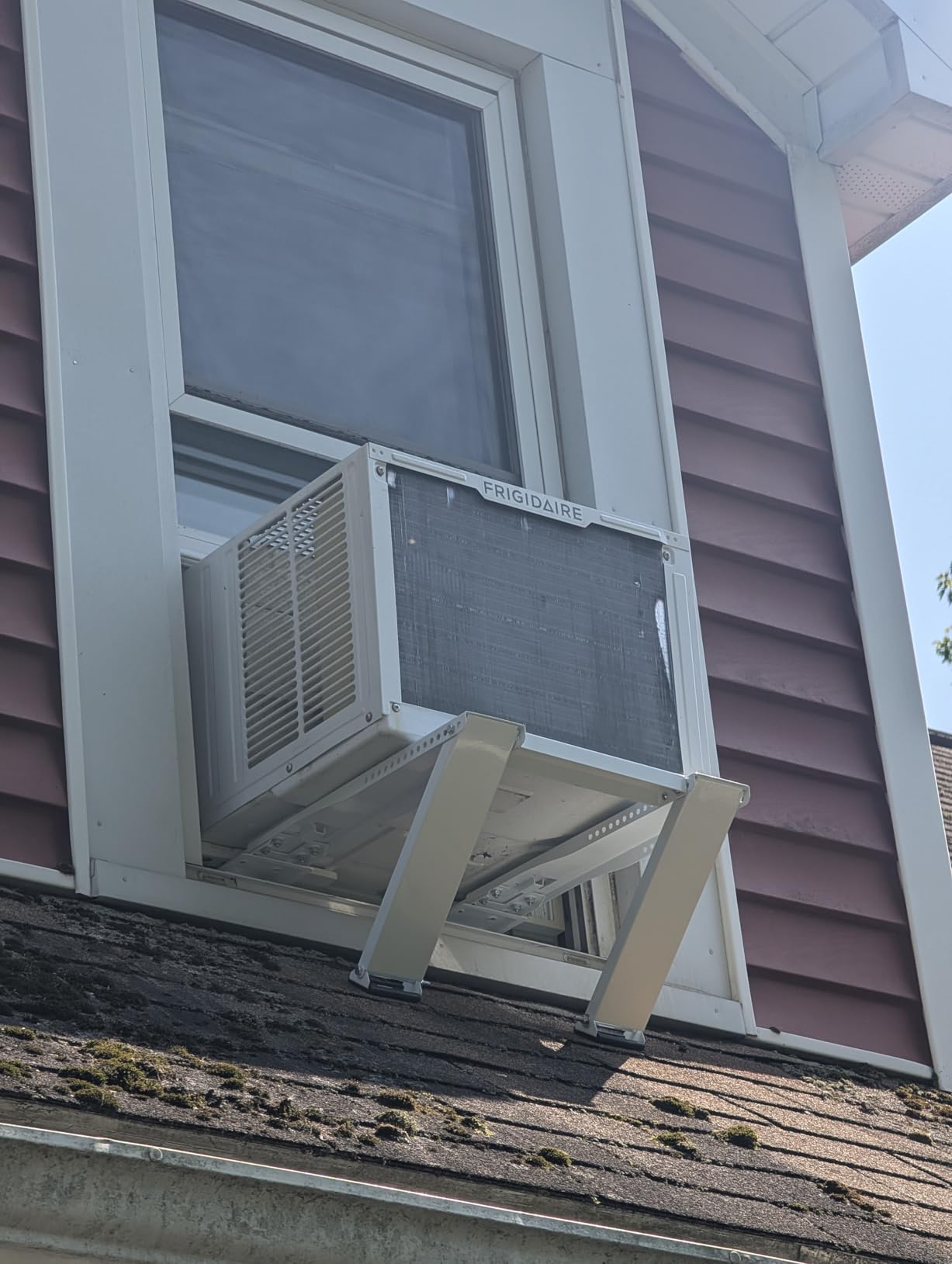 Alpine Hardware American Owned Drillless Drill-Less Window Air Conditioner & Heat Pump Bracket - Window AC Support - Supports Air Conditioners Well Over 200 lbs. - Patented Design No Drilling Model - Customer Photo 1