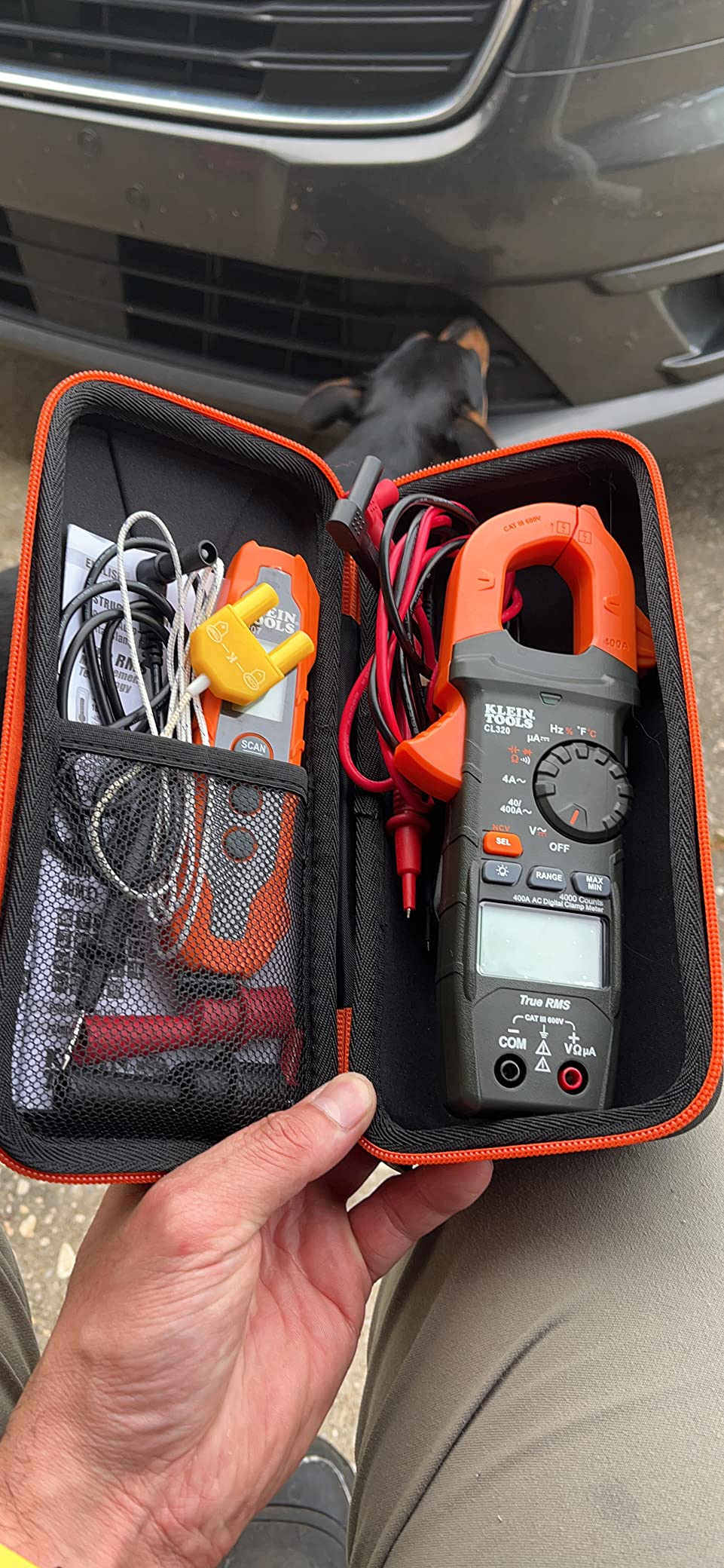 Klein Tools CL320KIT HVAC Kit for HVAC Testing; Digital Clamp Meter, Non-Contact Voltage Tester, and Infrared/Probe Thermometer Customer Review Klein Tools CL320KIT HVAC Kit for HVAC Testing; Digital Clamp Meter, Non-Contact Voltage Tester, and Infrared/Probe Thermometer - Customer Photo 4