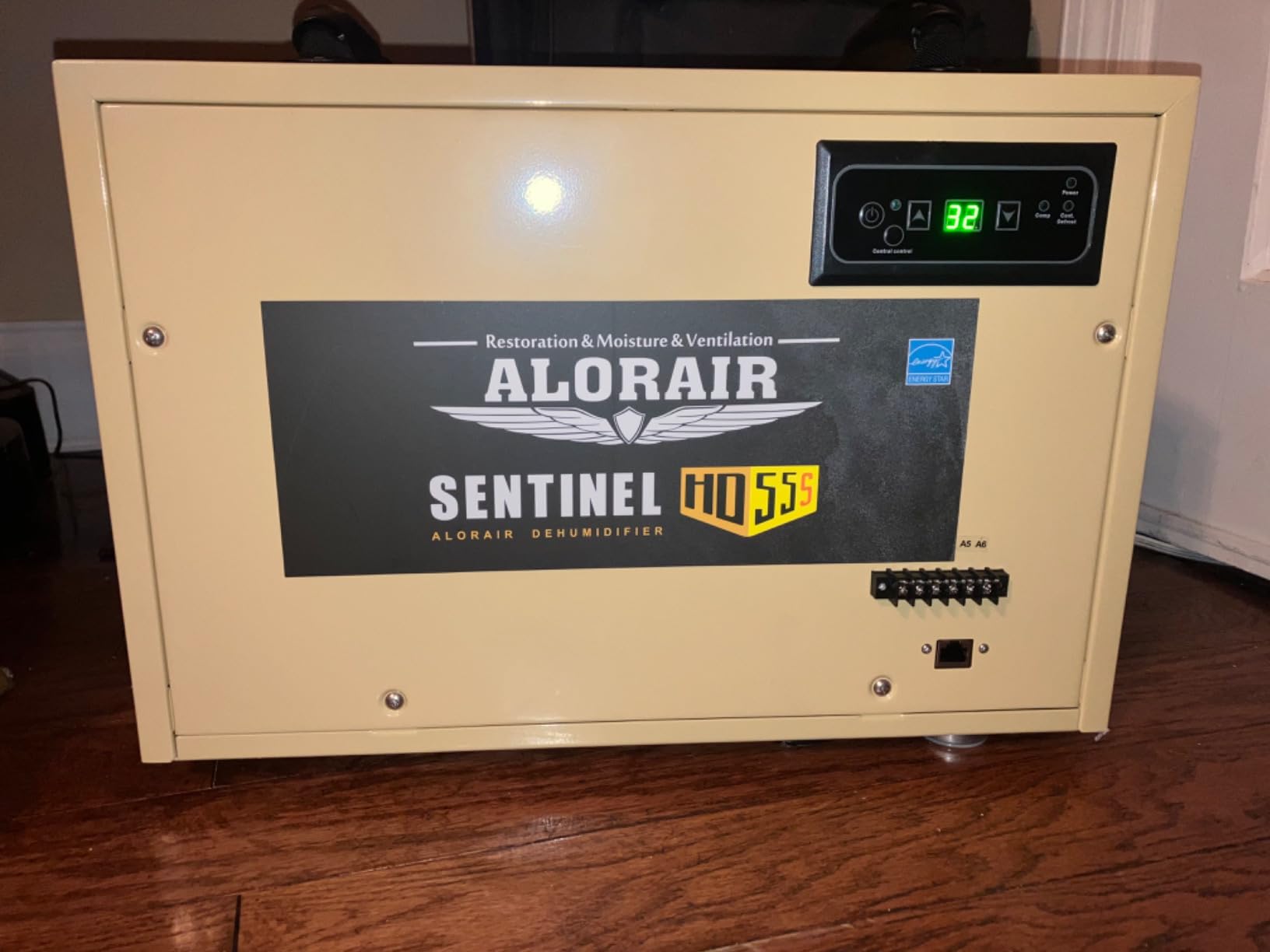ALORAIR 120 PPD Commercial Dehumidifier, with Drain Hose for Crawl Spaces, Basements, Industry Water Damage Unit, cETL Listed, Compact, Auto Defrost Crawlspaces Dehumidifiers, Gold - Customer Photo 2