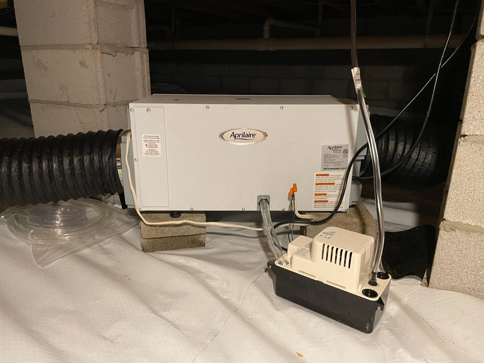 AprilAire E070 Pro 70-Pint Crawl Space Dehumidifier with Drain Hose, Commercial-Grade Whole-House Dehumidifier for Crawlspace, Basement, or Whole Home up to 2,200 sq. ft. Customer Review AprilAire E070 Pro 70-Pint Crawl Space Dehumidifier with Drain Hose, Commercial-Grade Whole-House Dehumidifier for Crawlspace, Basement, or Whole Home up to 2,200 sq. ft. - Customer Photo 2